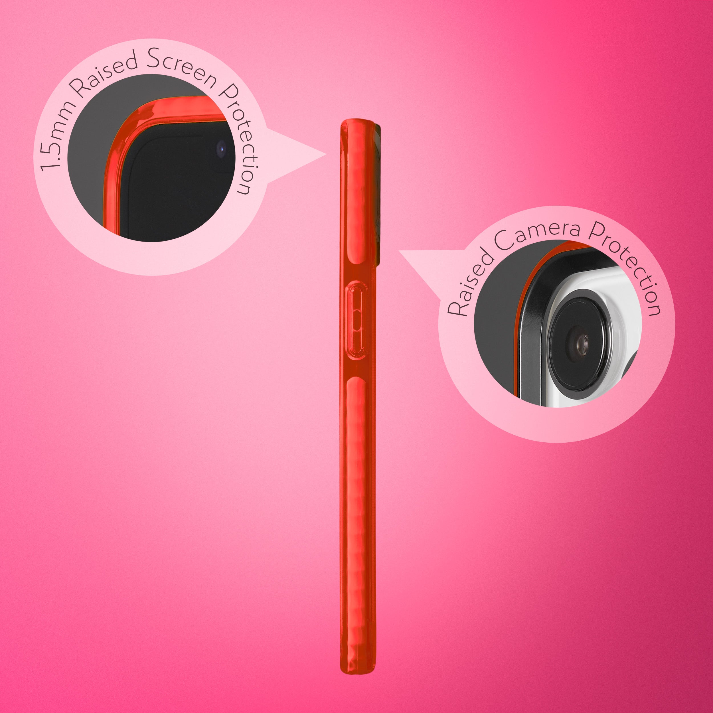 Barrier Case w/ MagSafe for iPhone 15 Plus - Electric Red Strawberry