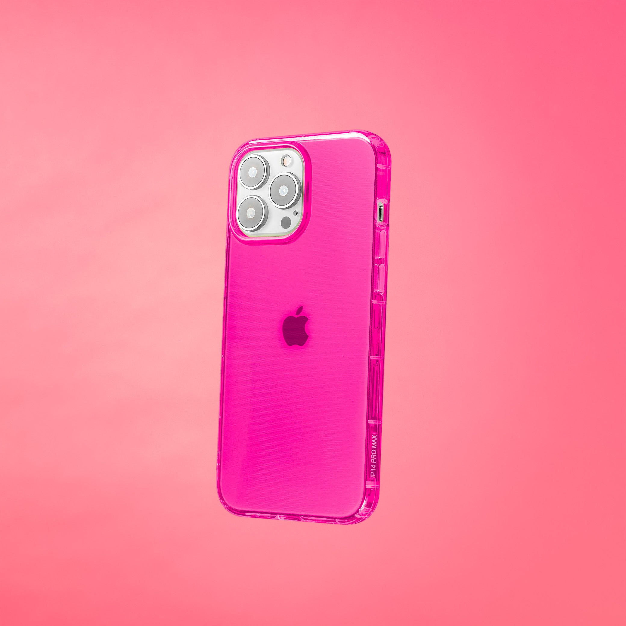 Highlighter Case for iPhone 15 Pro Max - Eye-Catching Hot Pink