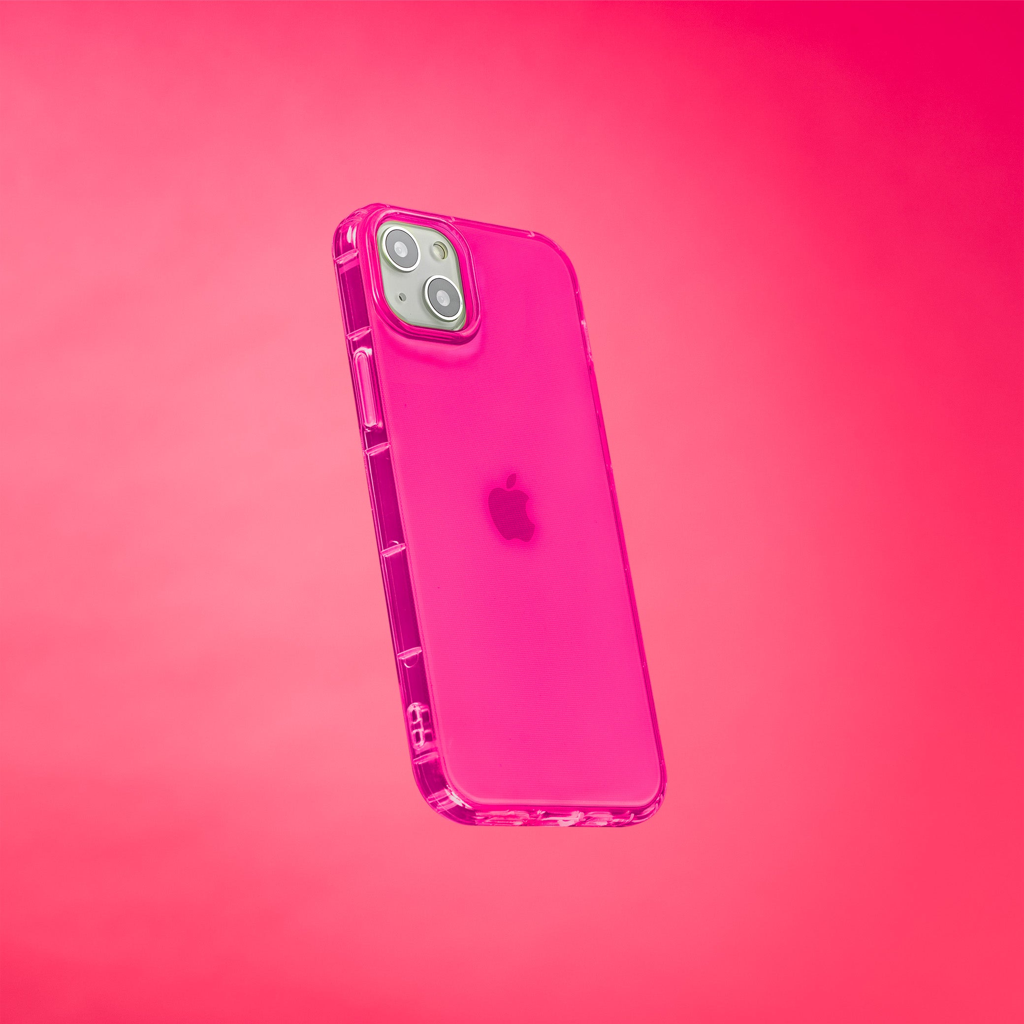 Highlighter Case for iPhone 15 Plus - Eye-Catching Hot Pink