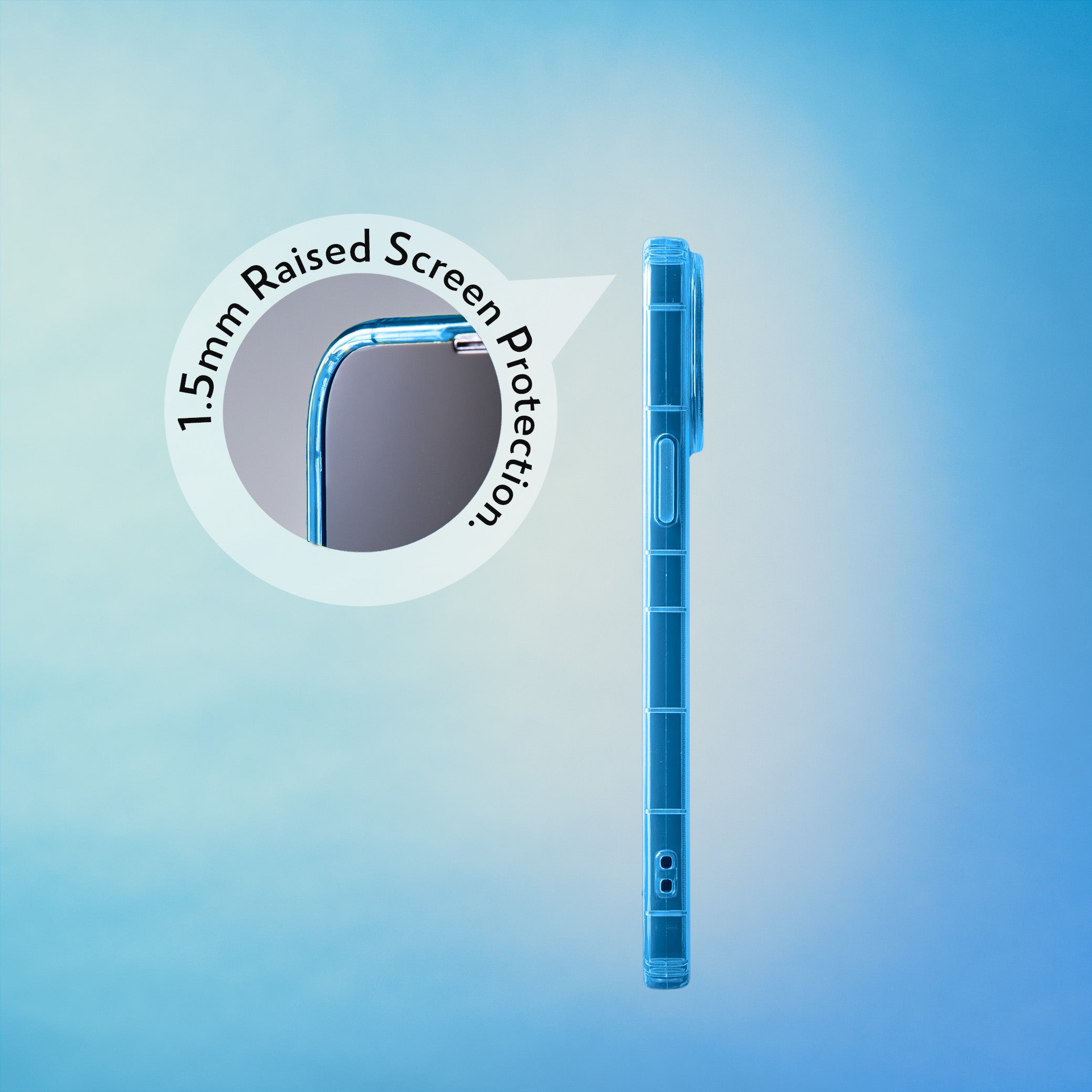 Highlighter Case for iPhone 14 Pro Max - Elevated Azure Blue