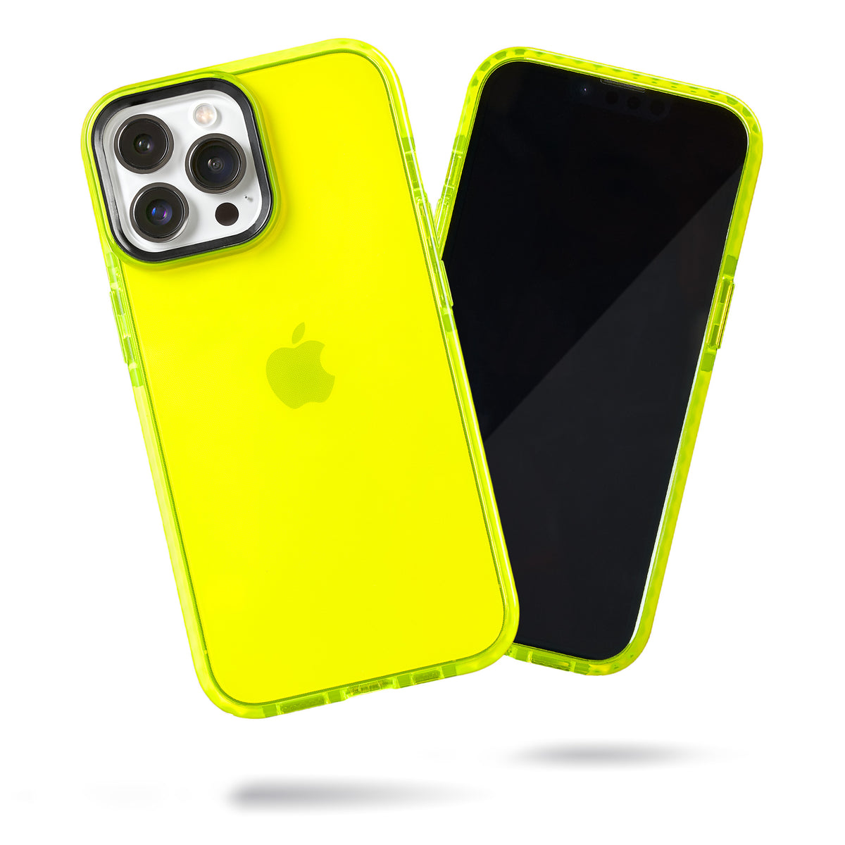 Neon Yellow Square Phone Case Compatible with iPhone 13 Chic Look Slim  Luxury Soft Shockproof Protective Bumper Shell Phone Cover(Neon  Yellow,iPhone
