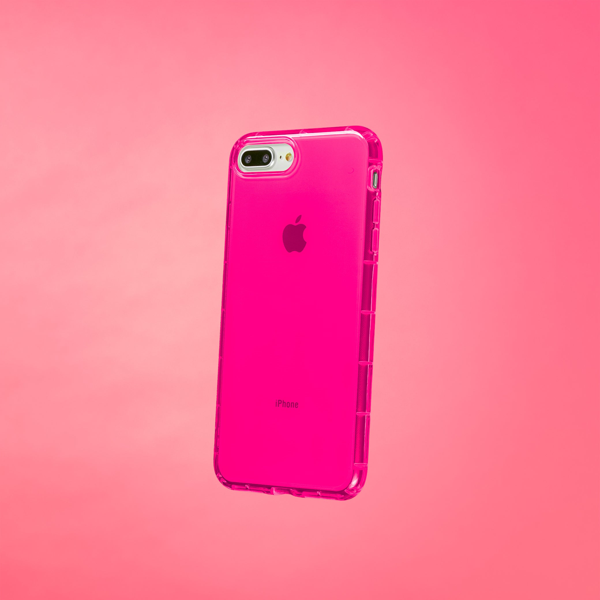 Highlighter Case for iPhone 8 Plus & iPhone 7 Plus - Eye-Catching Hot Pink