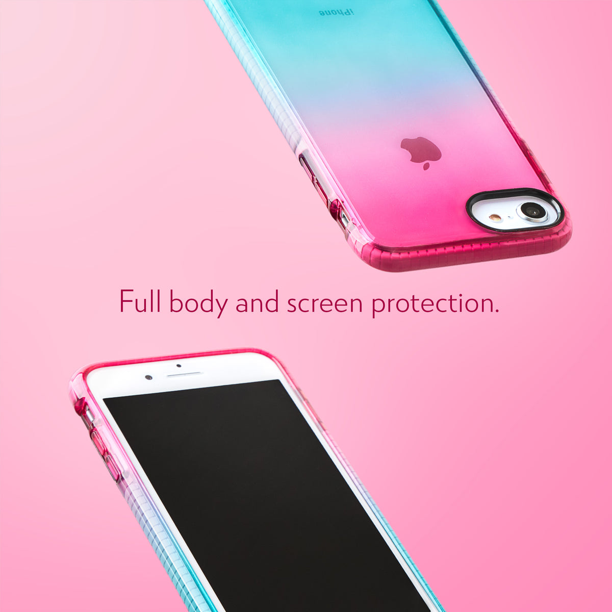 Coverlab Apple iPhone 8 Plus Case Cover, Easy Grip Slim Armor Bumper Case for iPhone 8 Plus - Teal