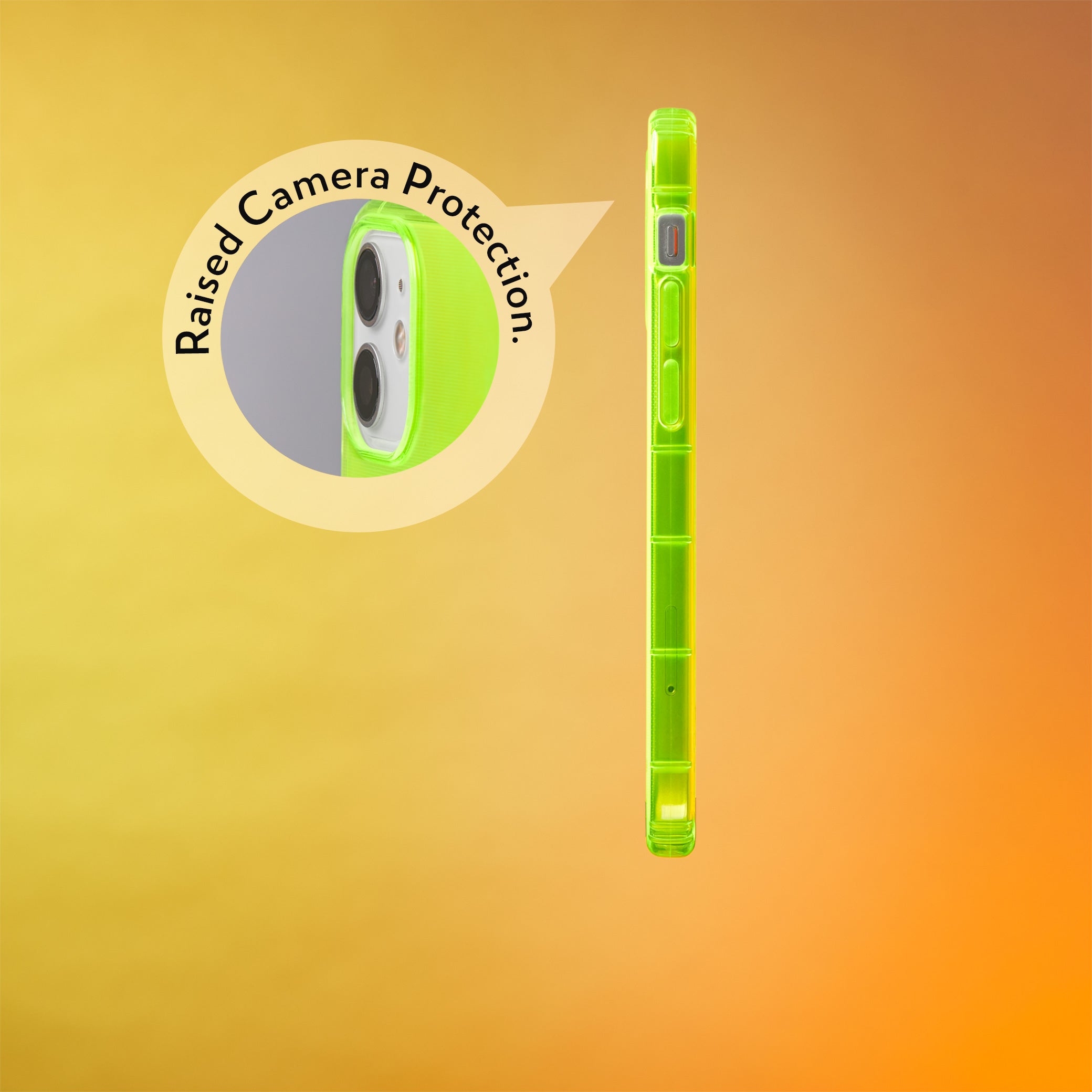 Highlighter Case for iPhone 12 & iPhone 12 Pro - Conspicuous Neon Yellow