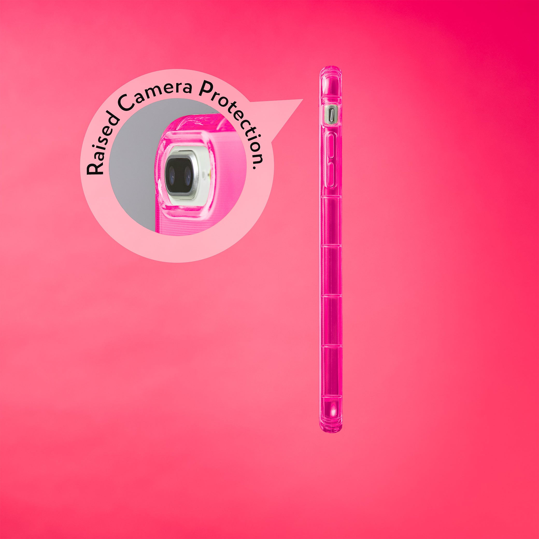 Highlighter Case for iPhone 8 Plus & iPhone 7 Plus - Eye-Catching Hot Pink
