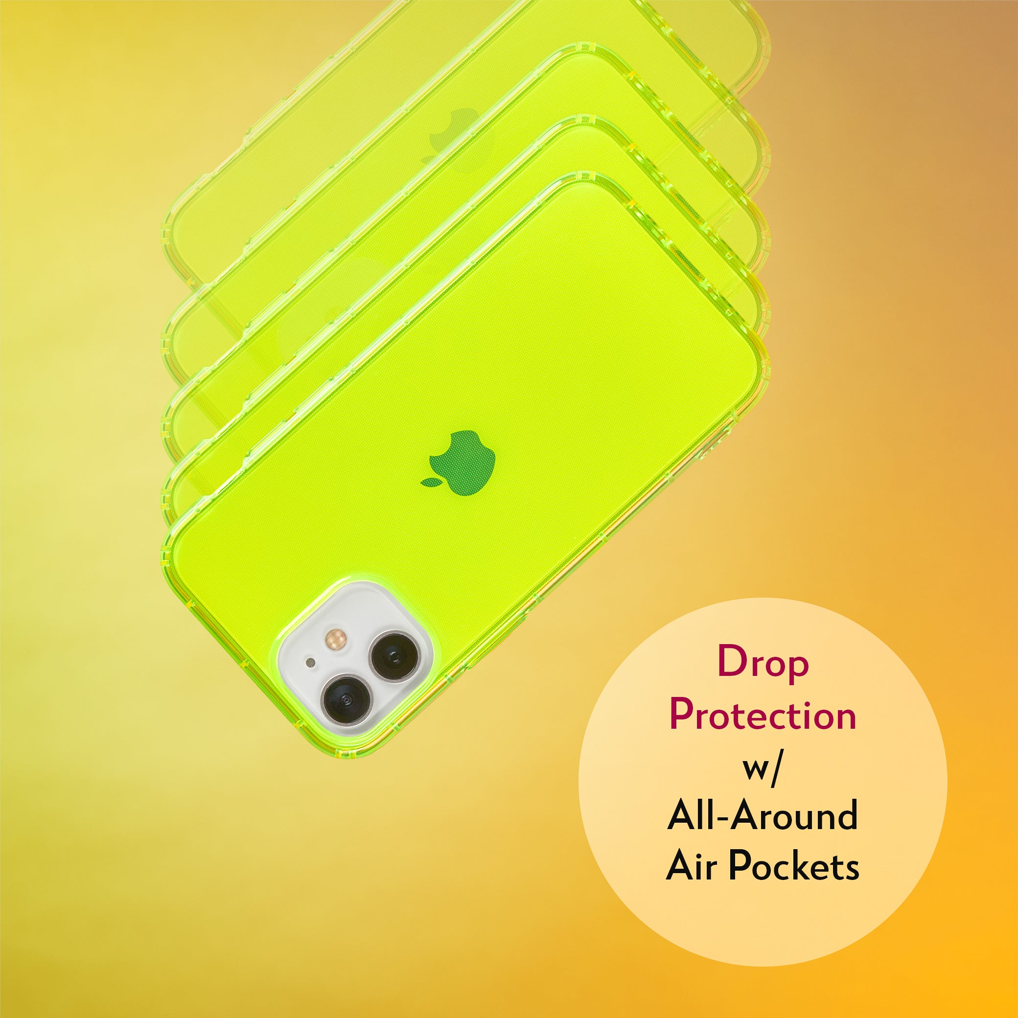 Highlighter Case for iPhone 12 & iPhone 12 Pro - Conspicuous Neon Yellow