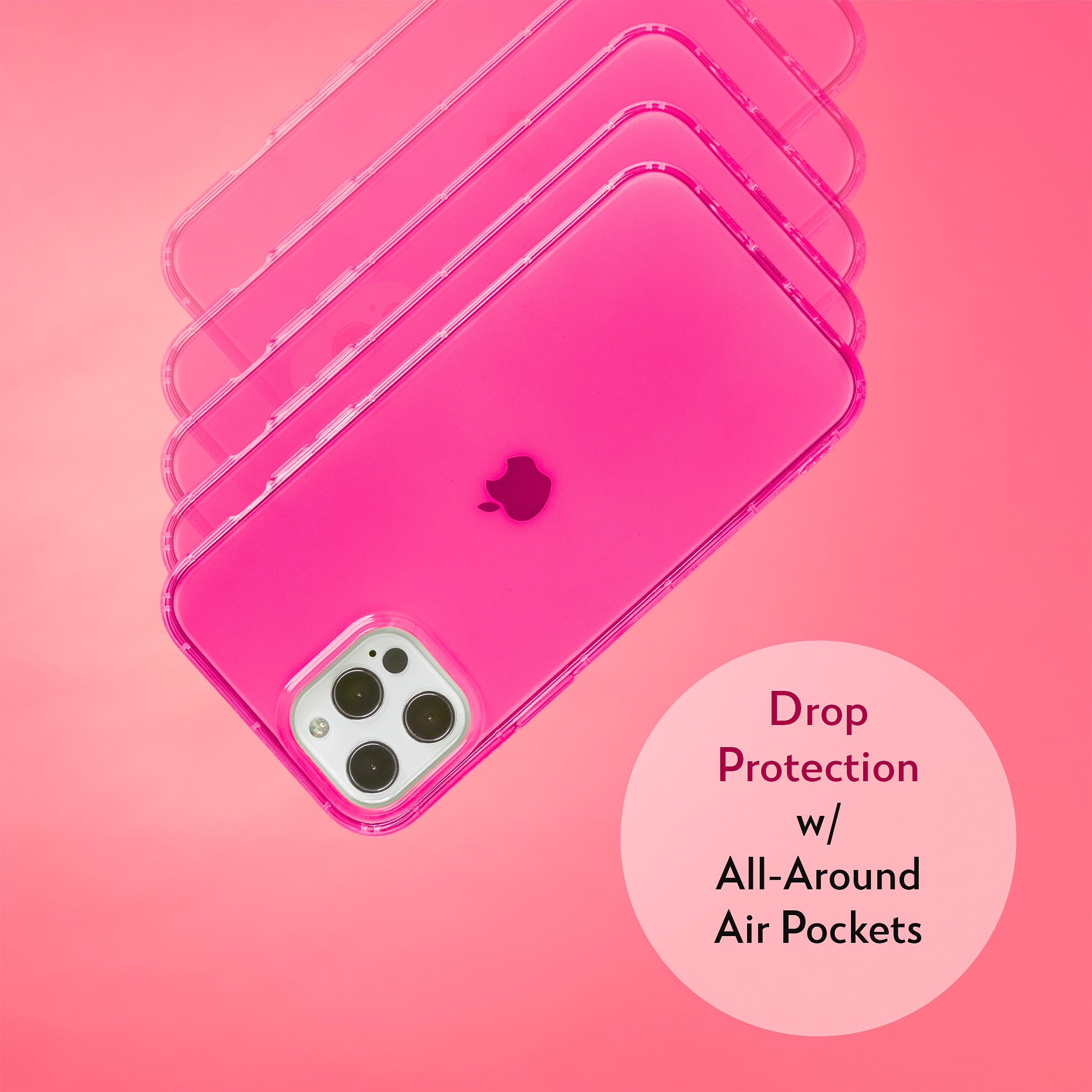 Highlighter Case for iPhone 12 Pro Max - Eye-Catching Hot Pink