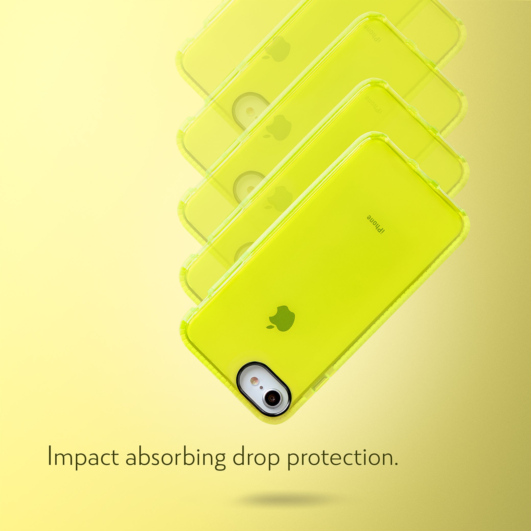 Barrier Case for iPhone SE, iPhone 8 & iPhone 7 - Hi-Energy Neon Yellow