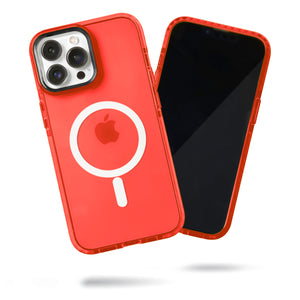 Barrier Case w/ MagSafe for iPhone 13 Pro Max - Electric Red Strawberry