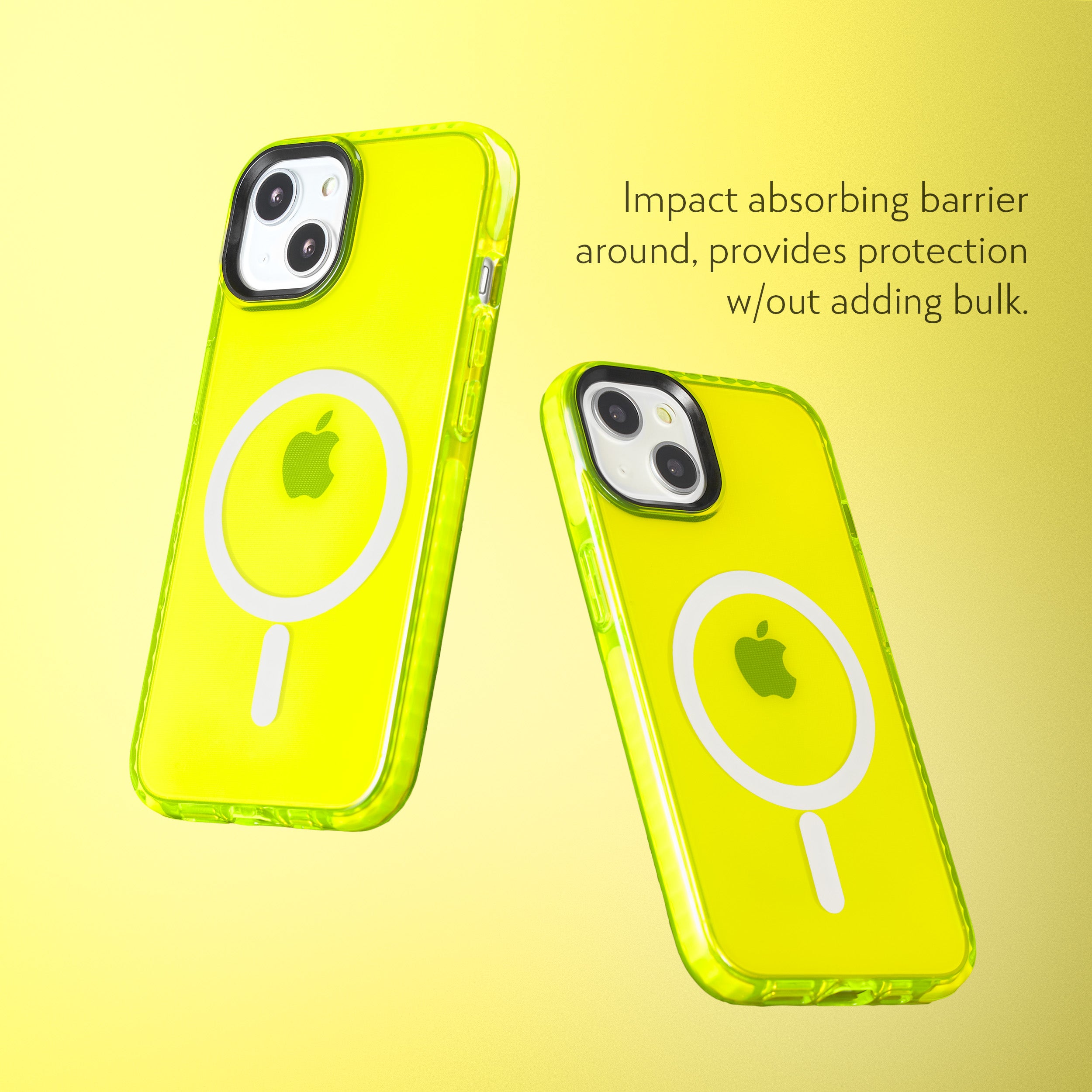 Barrier Case w/ MagSafe for iPhone 15 - Hi-Energy Neon Yellow