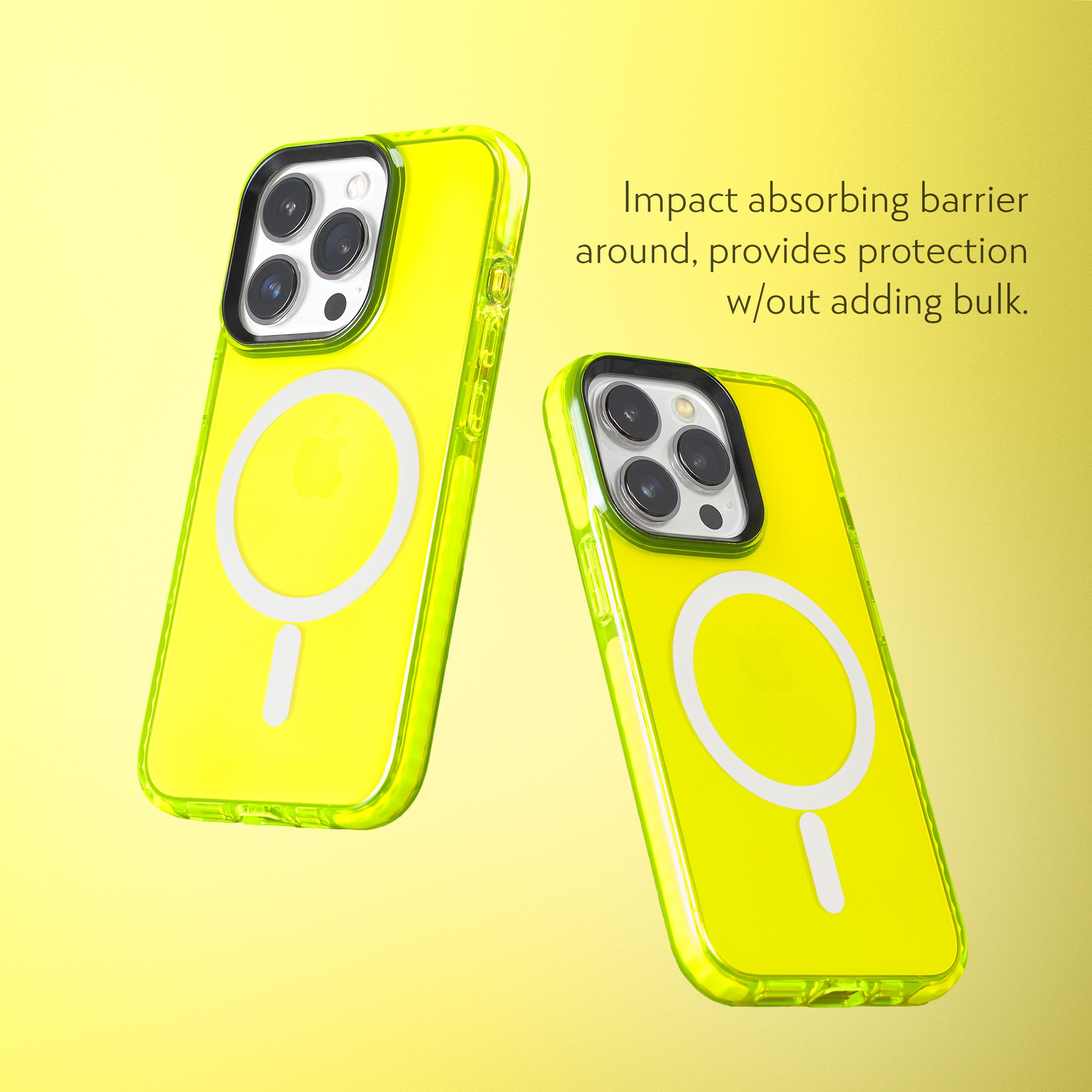 Barrier Case w/ MagSafe for iPhone 15 Pro - Hi-Energy Neon Yellow