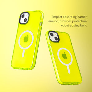 Barrier Case w/ MagSafe for iPhone 15 Plus - Hi-Energy Neon Yellow