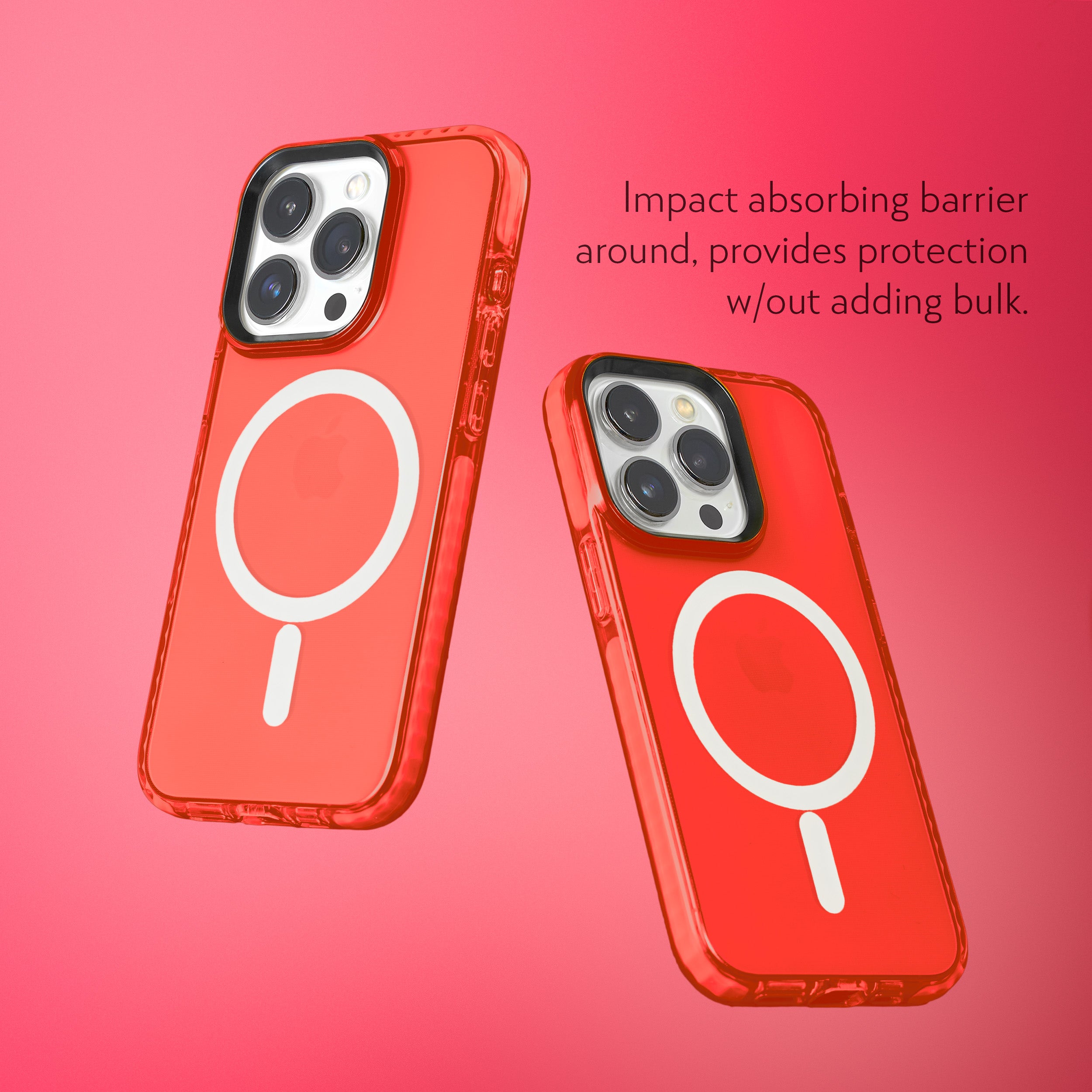 Barrier Case w/ MagSafe for iPhone 15 Pro - Electric Red Strawberry