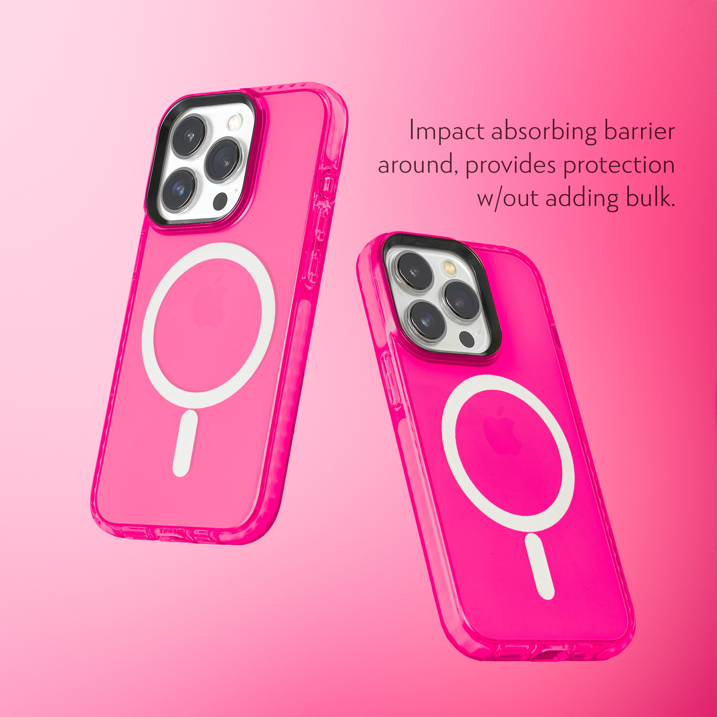 Barrier Case w/ MagSafe for iPhone 15 Pro - Radiant Hot Pink