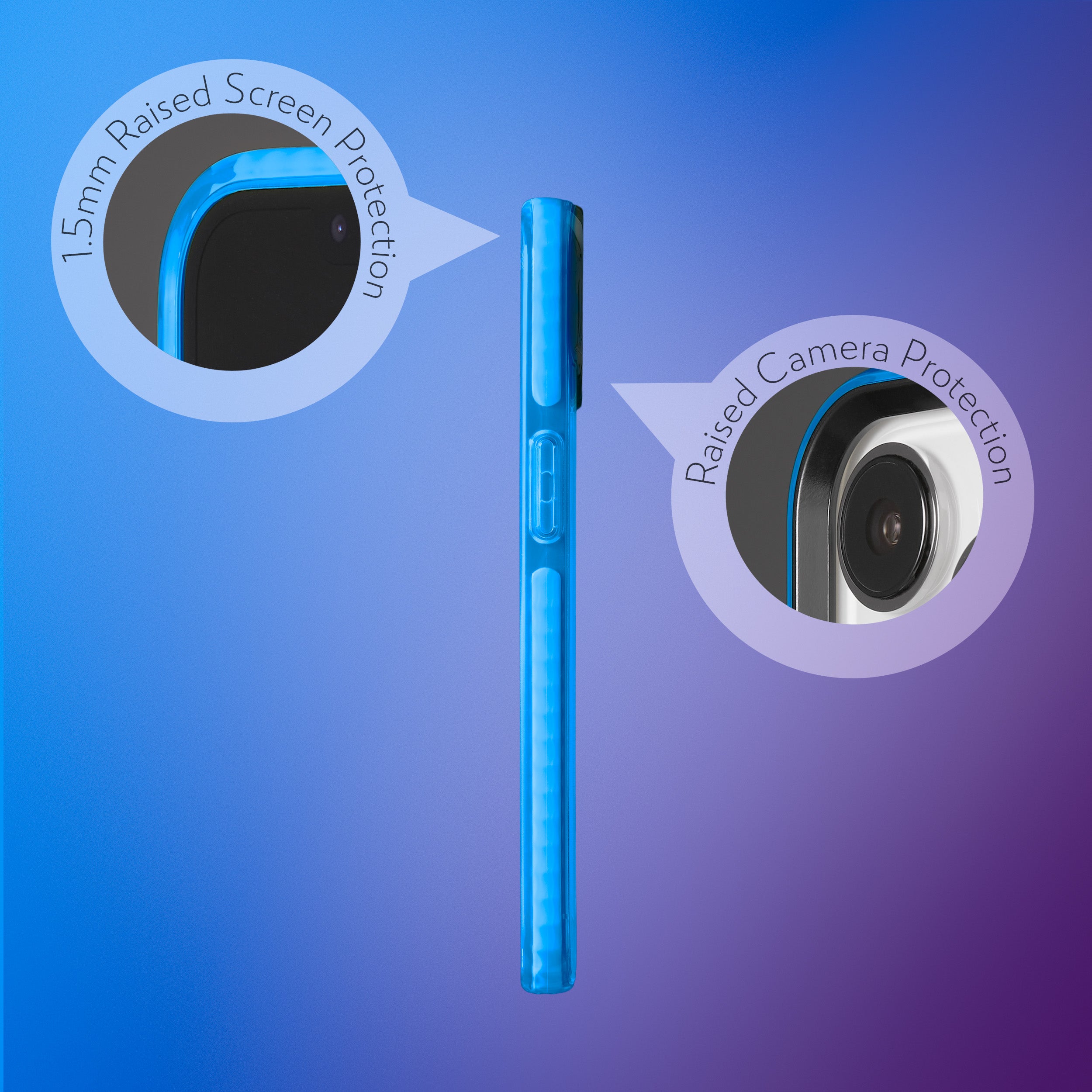 Barrier Case w/ MagSafe for iPhone 15 - Elevated Azure Blue
