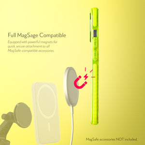 Barrier Case w/ MagSafe for iPhone 15 Plus - Hi-Energy Neon Yellow