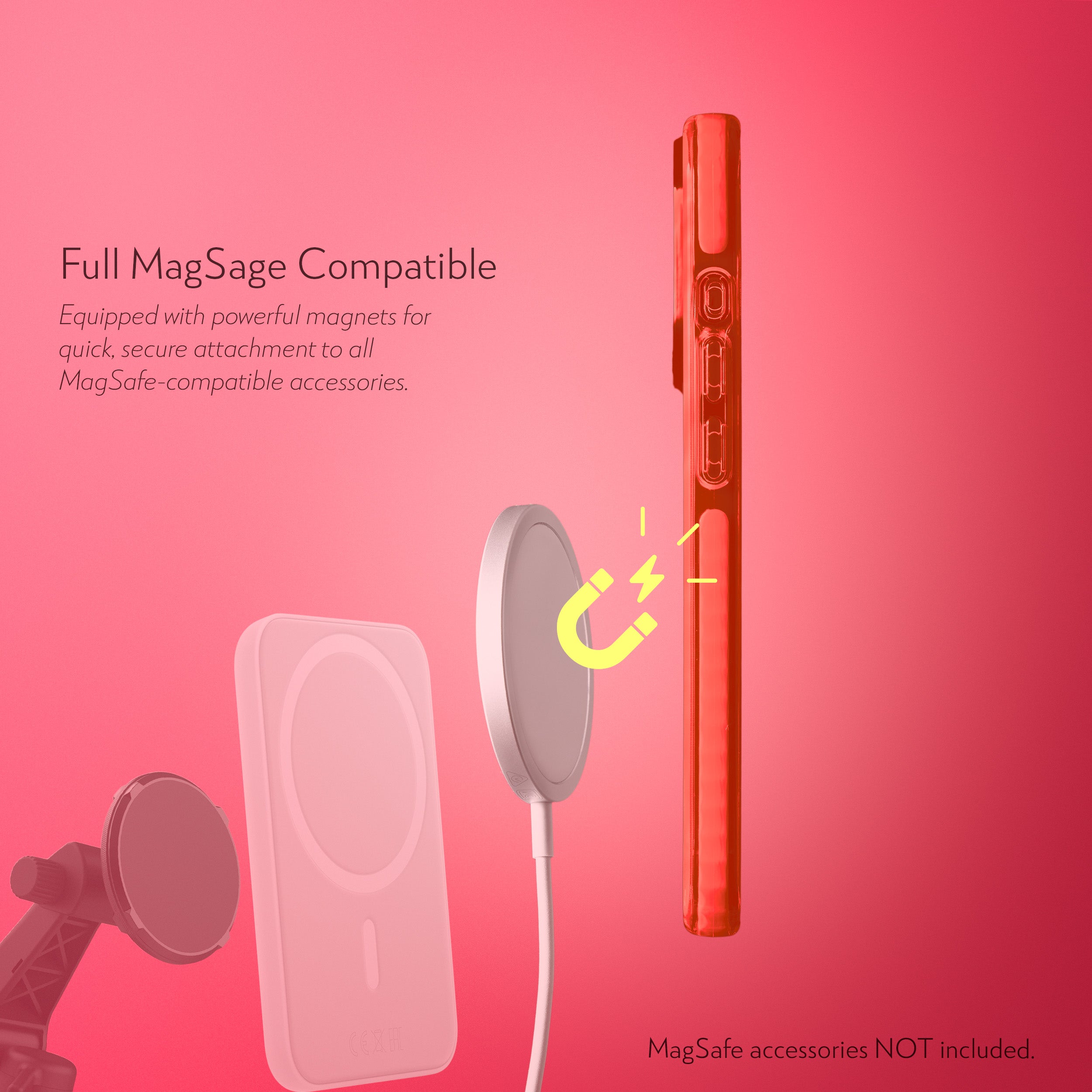 Barrier Case w/ MagSafe for iPhone 15 Pro - Electric Red Strawberry
