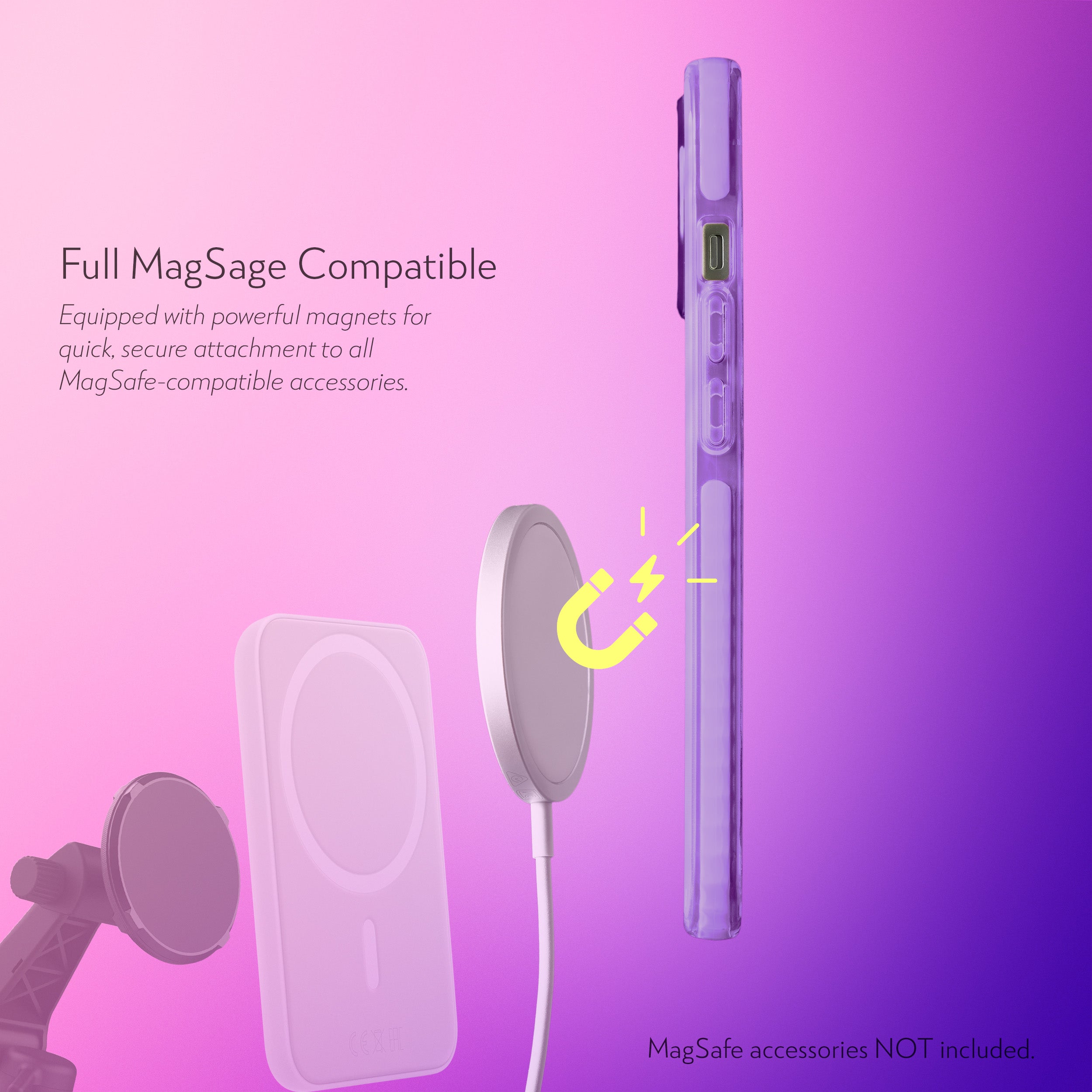 Barrier Case w/ MagSafe for iPhone 15 Plus - Fresh Purple Lavender