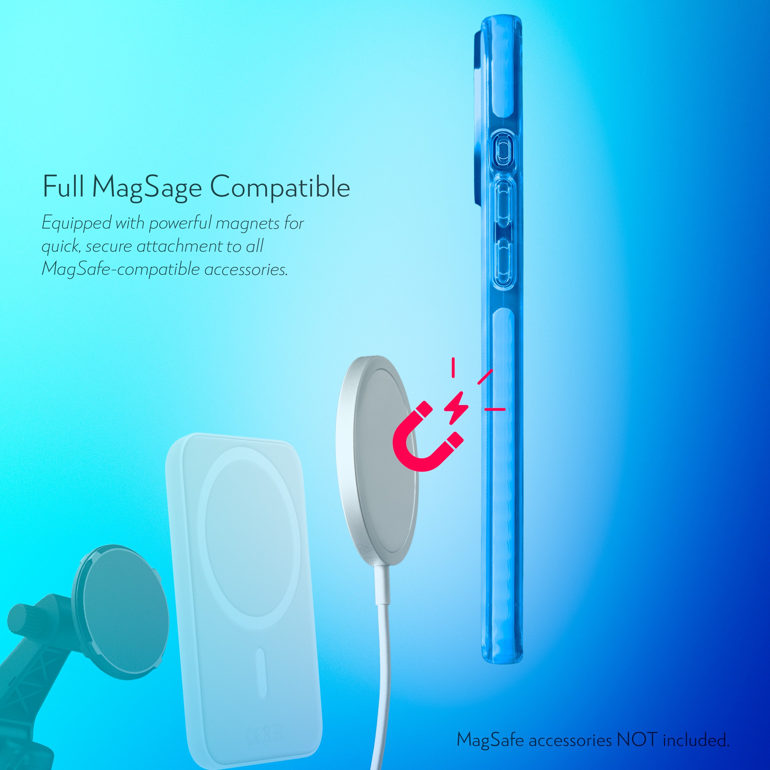 Barrier Case w/ MagSafe for iPhone 15 Pro Max - Elevated Azure Blue