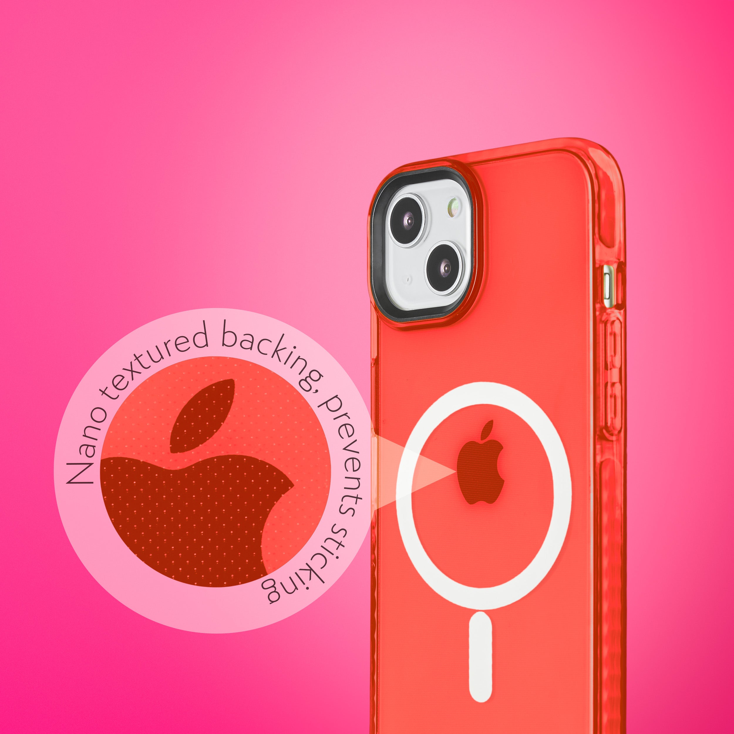 Barrier Case w/ MagSafe for iPhone 15 - Electric Red Strawberry