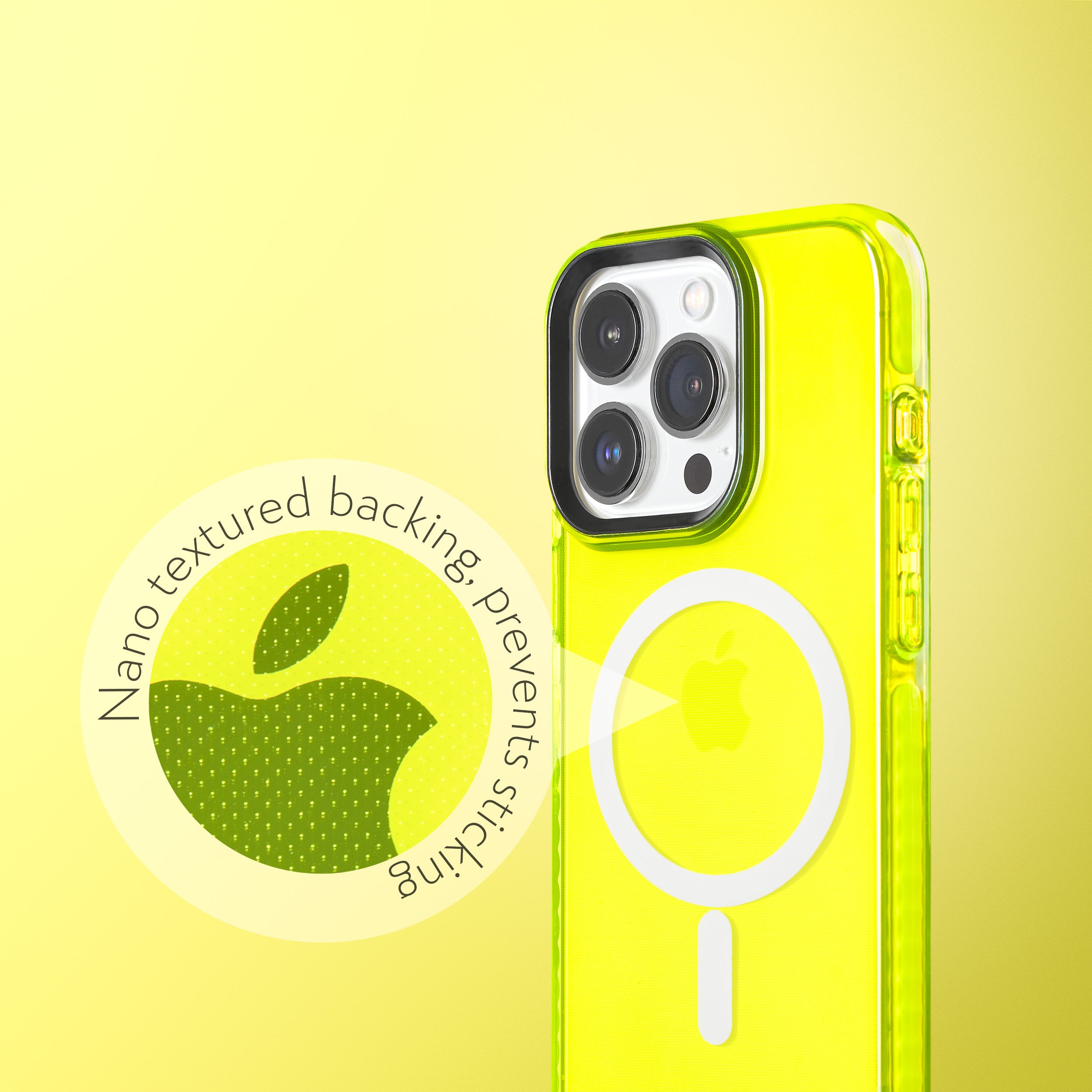 Barrier Case w/ MagSafe for iPhone 15 Pro - Hi-Energy Neon Yellow