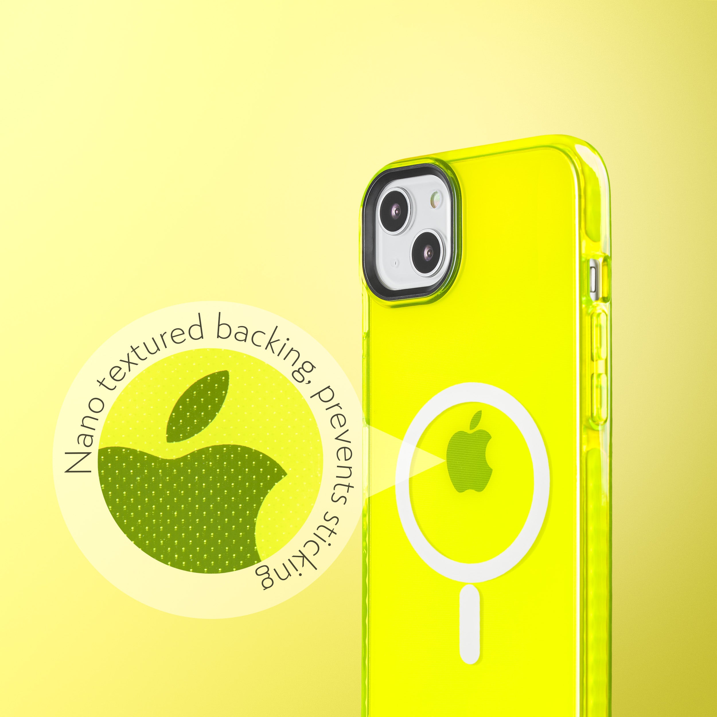 Barrier Case w/ MagSafe for iPhone 15 Plus - Hi-Energy Neon Yellow