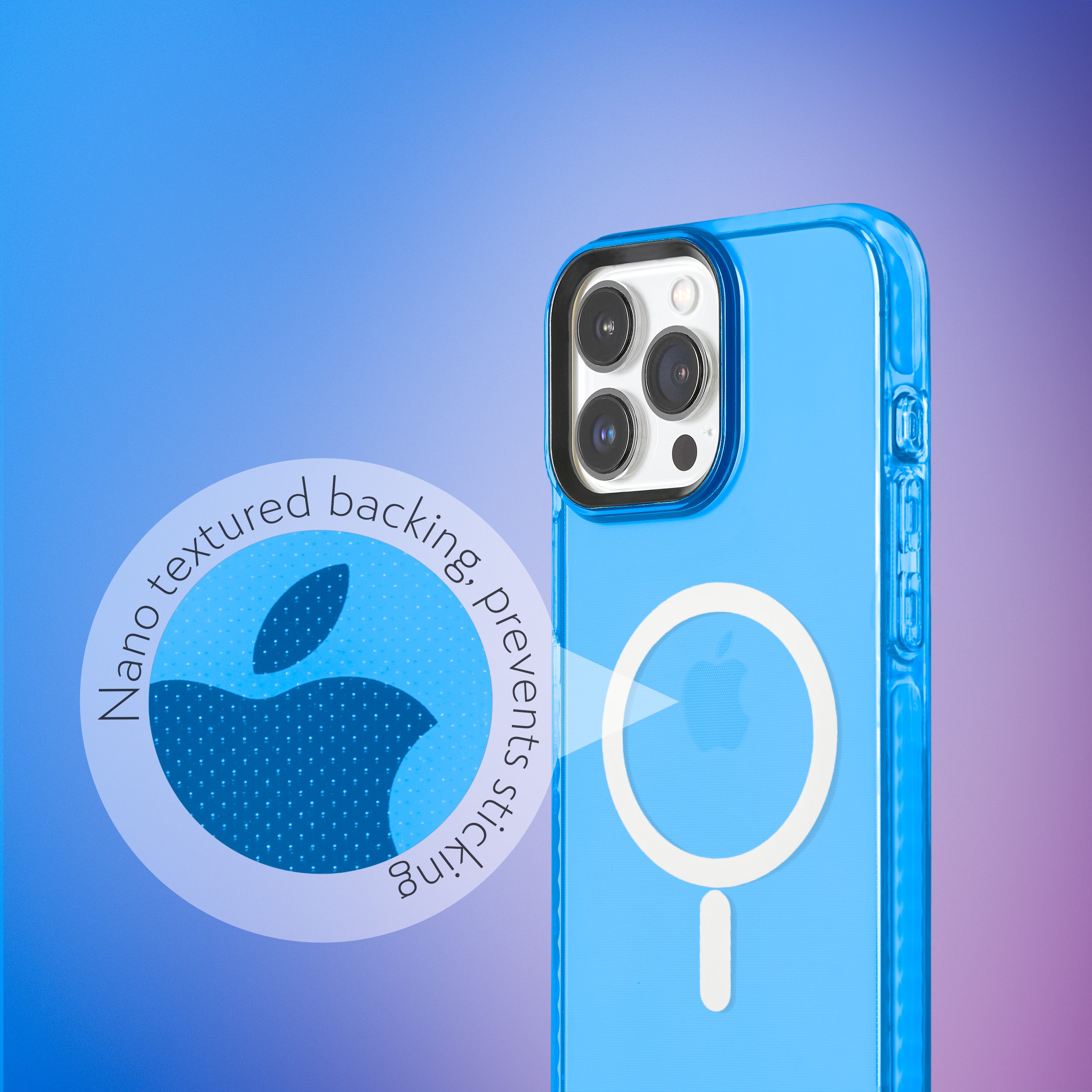 Barrier Case w/ MagSafe for iPhone 15 Pro Max - Elevated Azure Blue