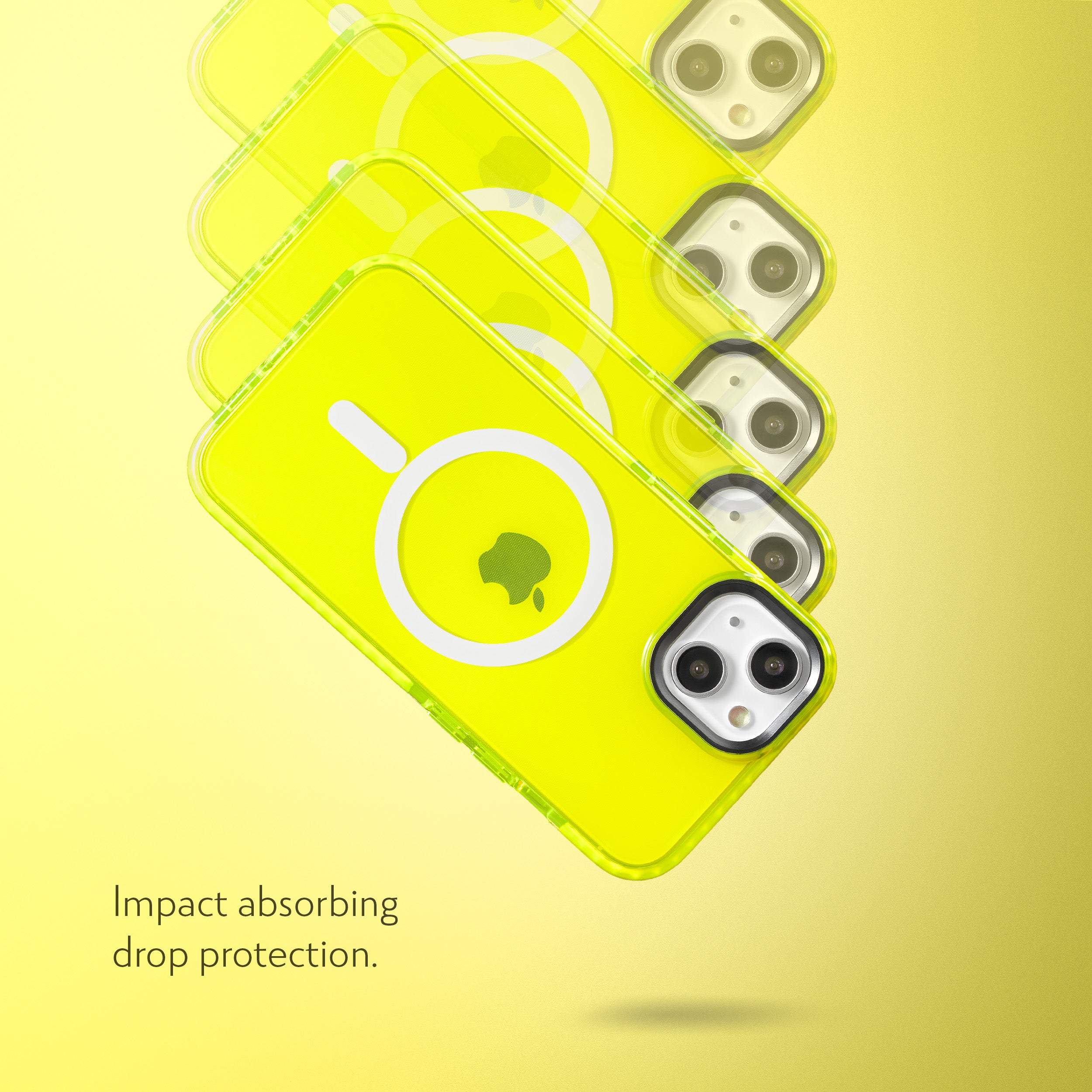 Barrier Case w/ MagSafe for iPhone 15 - Hi-Energy Neon Yellow
