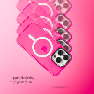 Barrier Case w/ MagSafe for iPhone 15 Pro - Radiant Hot Pink