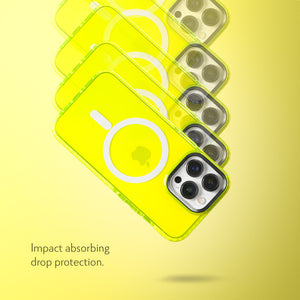 Barrier Case w/ MagSafe for iPhone 13 Pro - Hi-Energy Neon Yellow