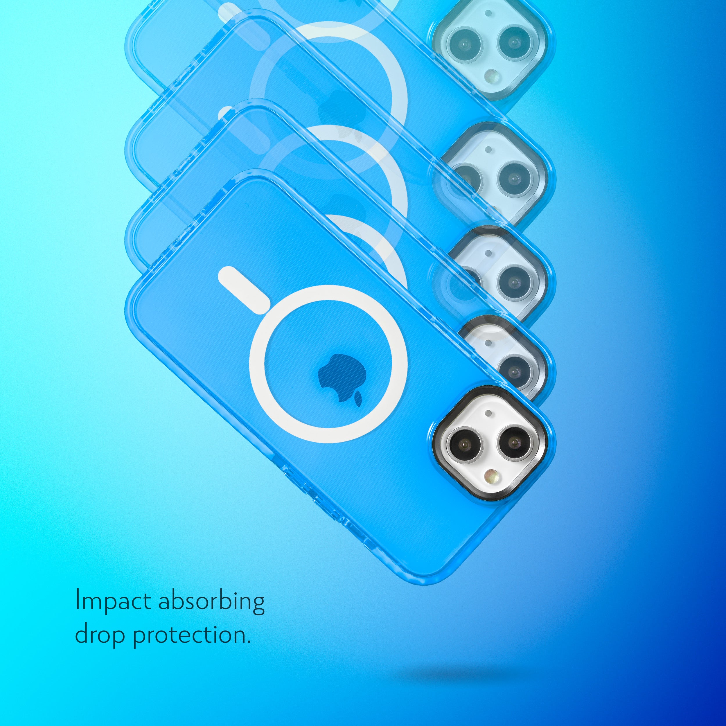 Barrier Case w/ MagSafe for iPhone 15 - Elevated Azure Blue