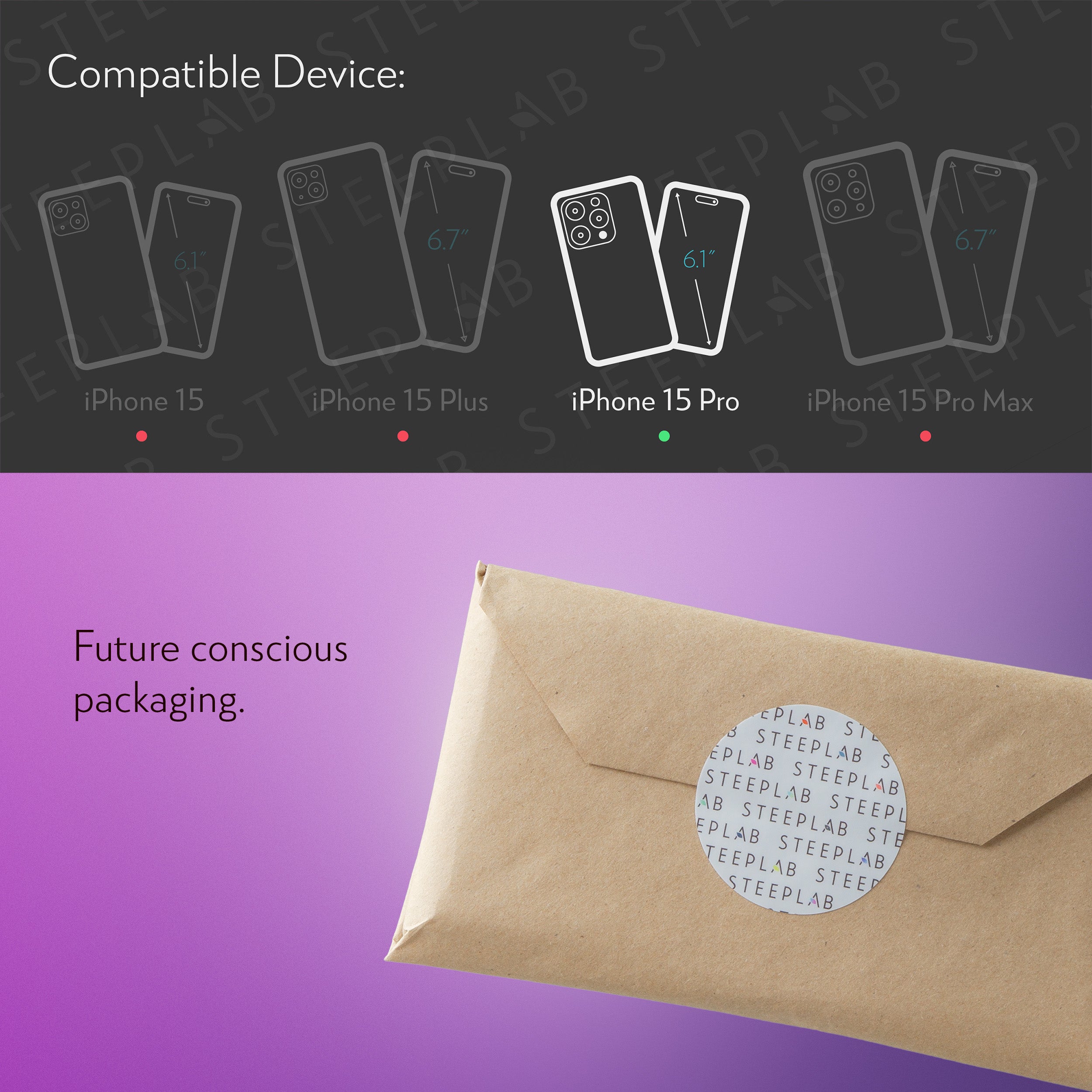 Barrier Case w/ MagSafe for iPhone 15 Pro - Fresh Purple Lavender