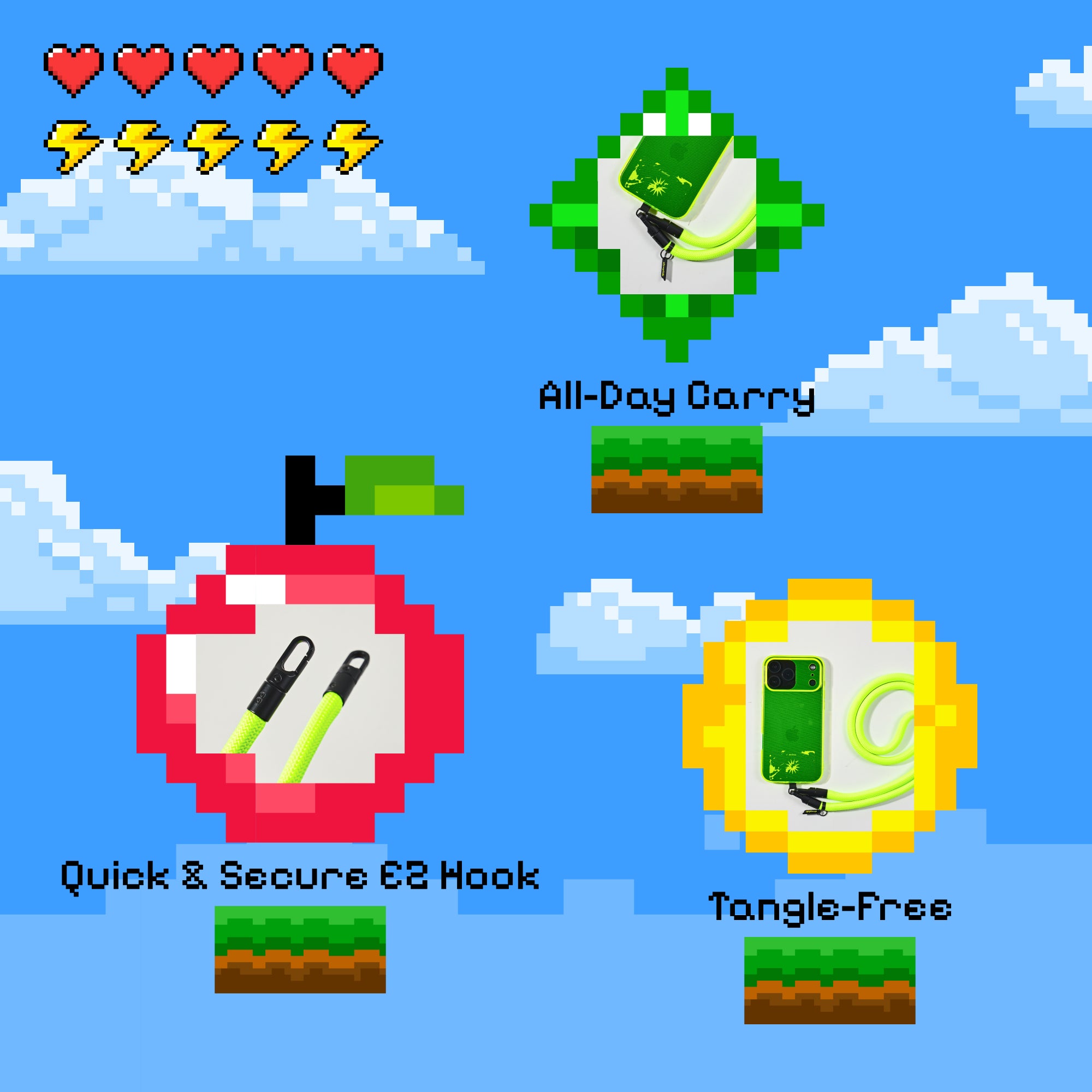 Freehand GoKit - Crossbody Lanyard + Phone Tab Bundle