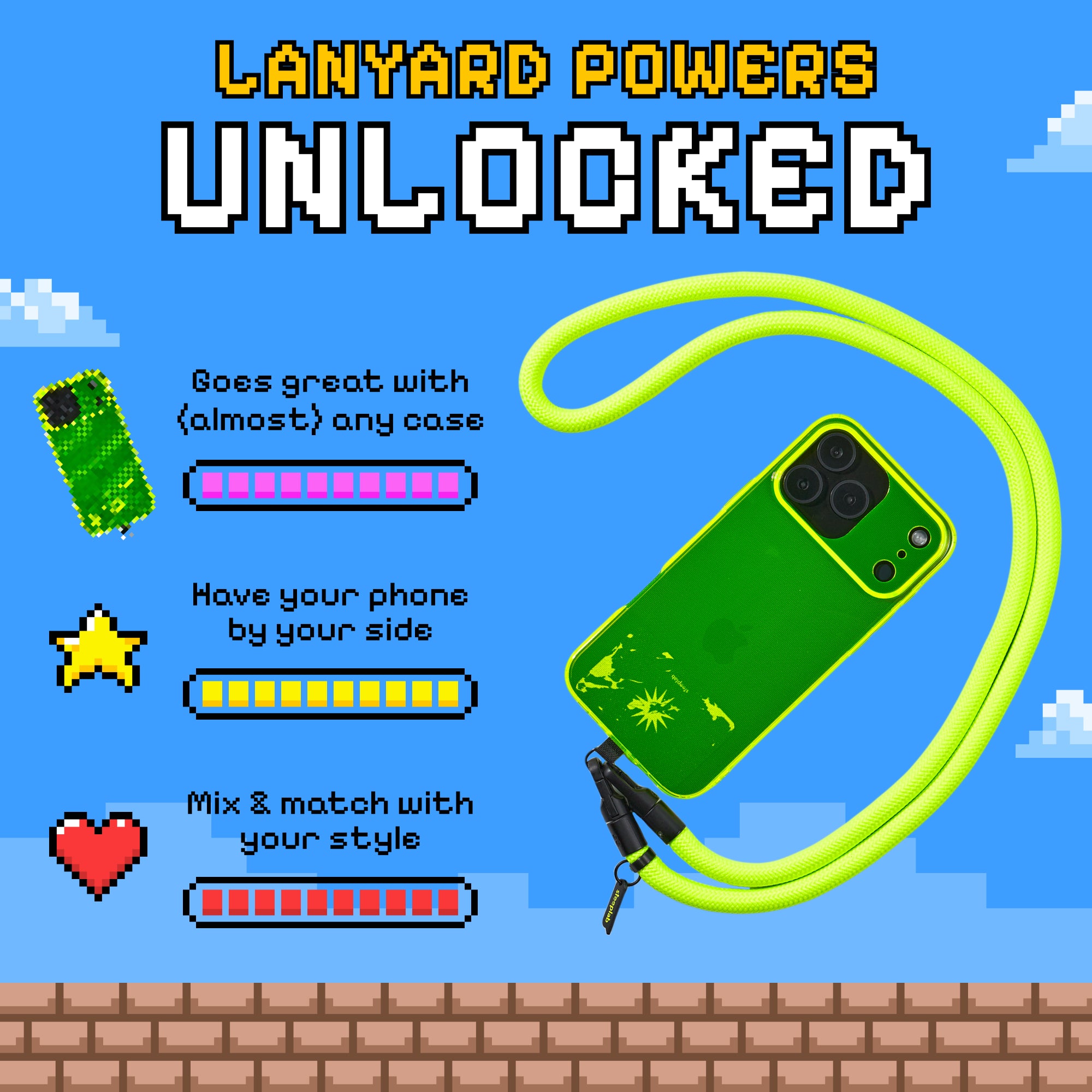 Freehand GoKit - Crossbody Lanyard + Phone Tab Bundle