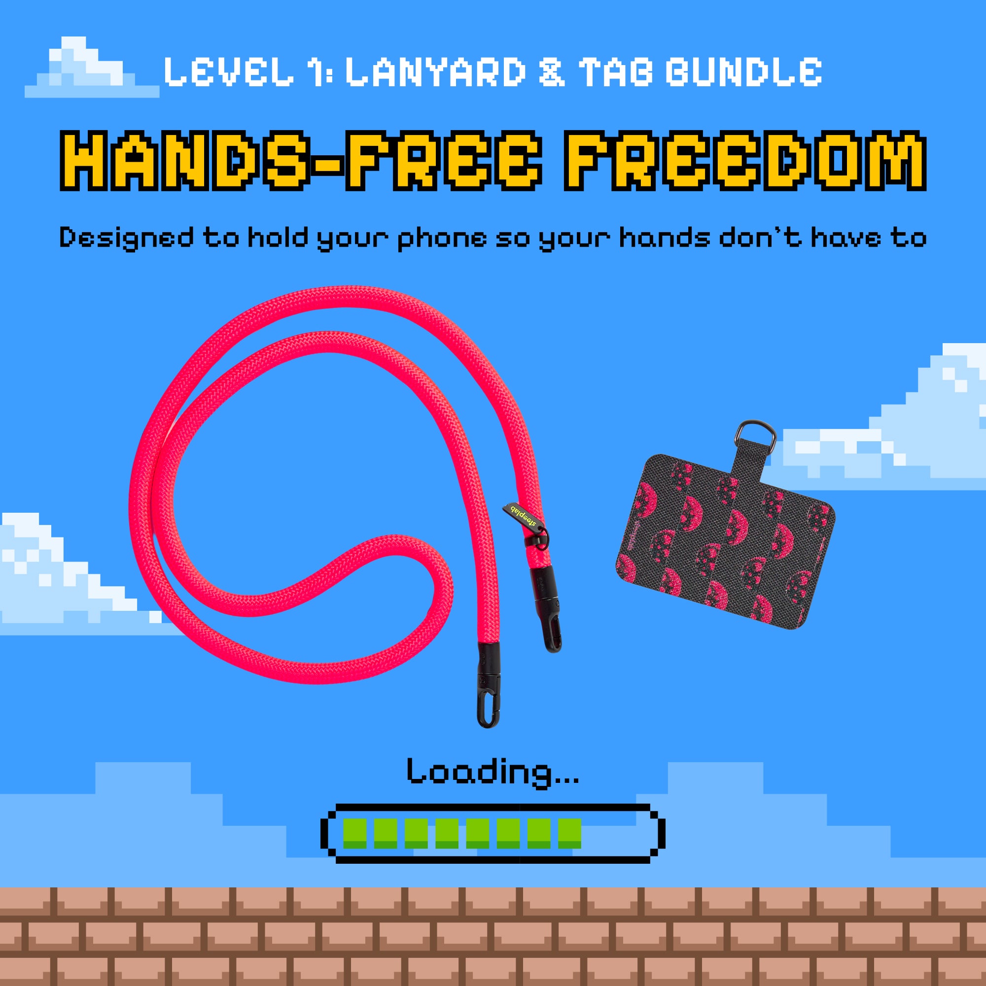 Freehand GoKit - Crossbody Lanyard + Phone Tab Bundle