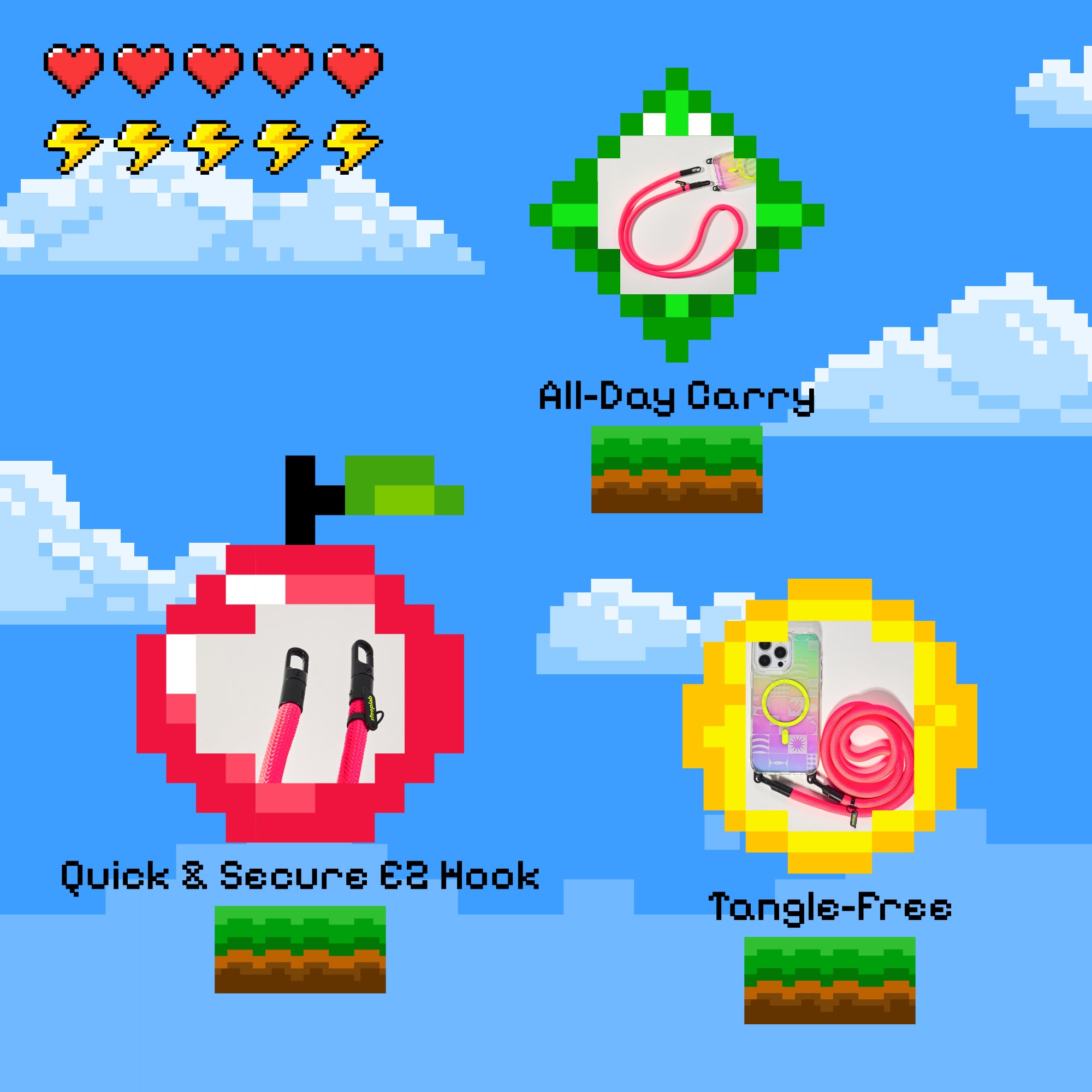 Freehand Cross-Body Lanyard - Go Hands-Free