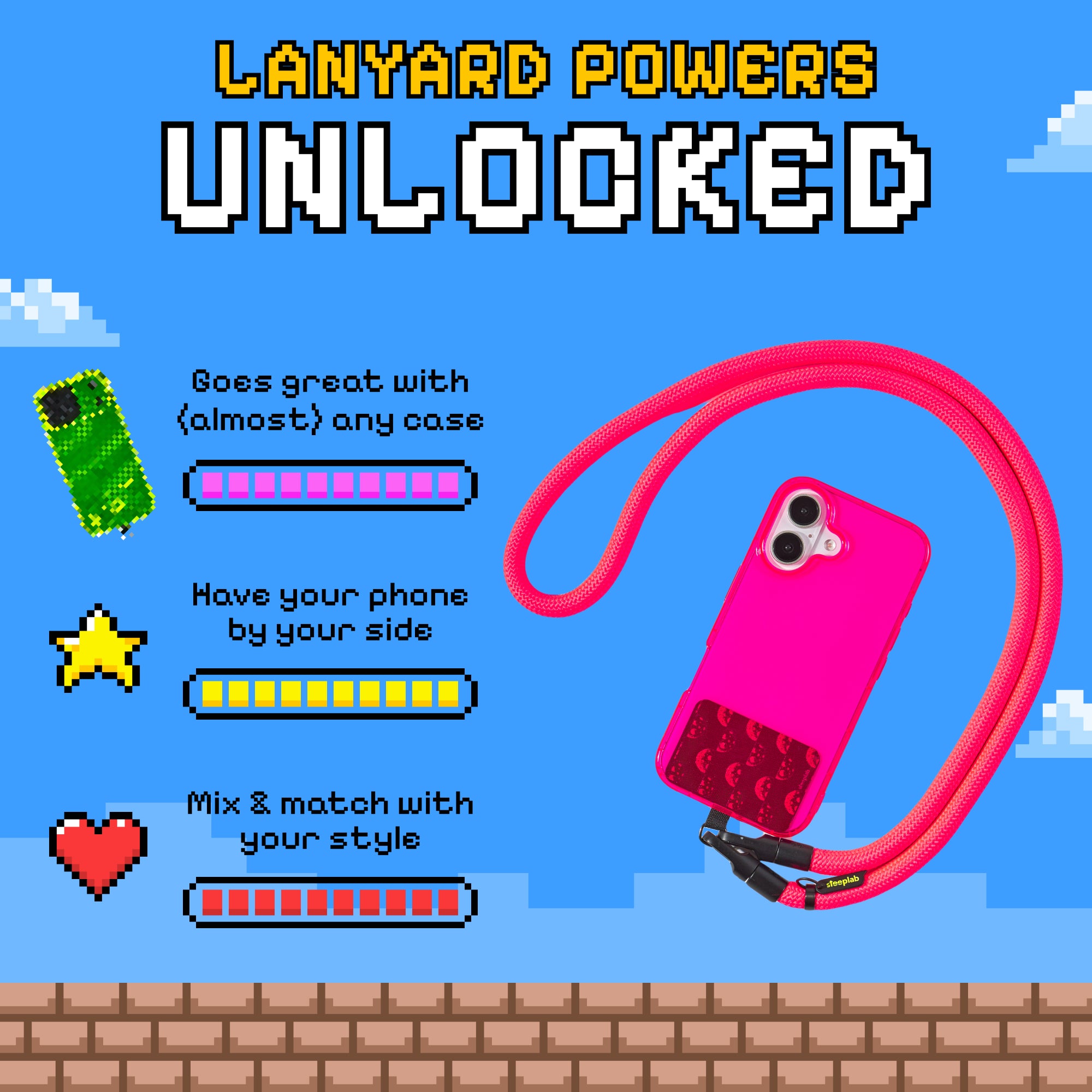 Freehand GoKit - Crossbody Lanyard + Phone Tab Bundle