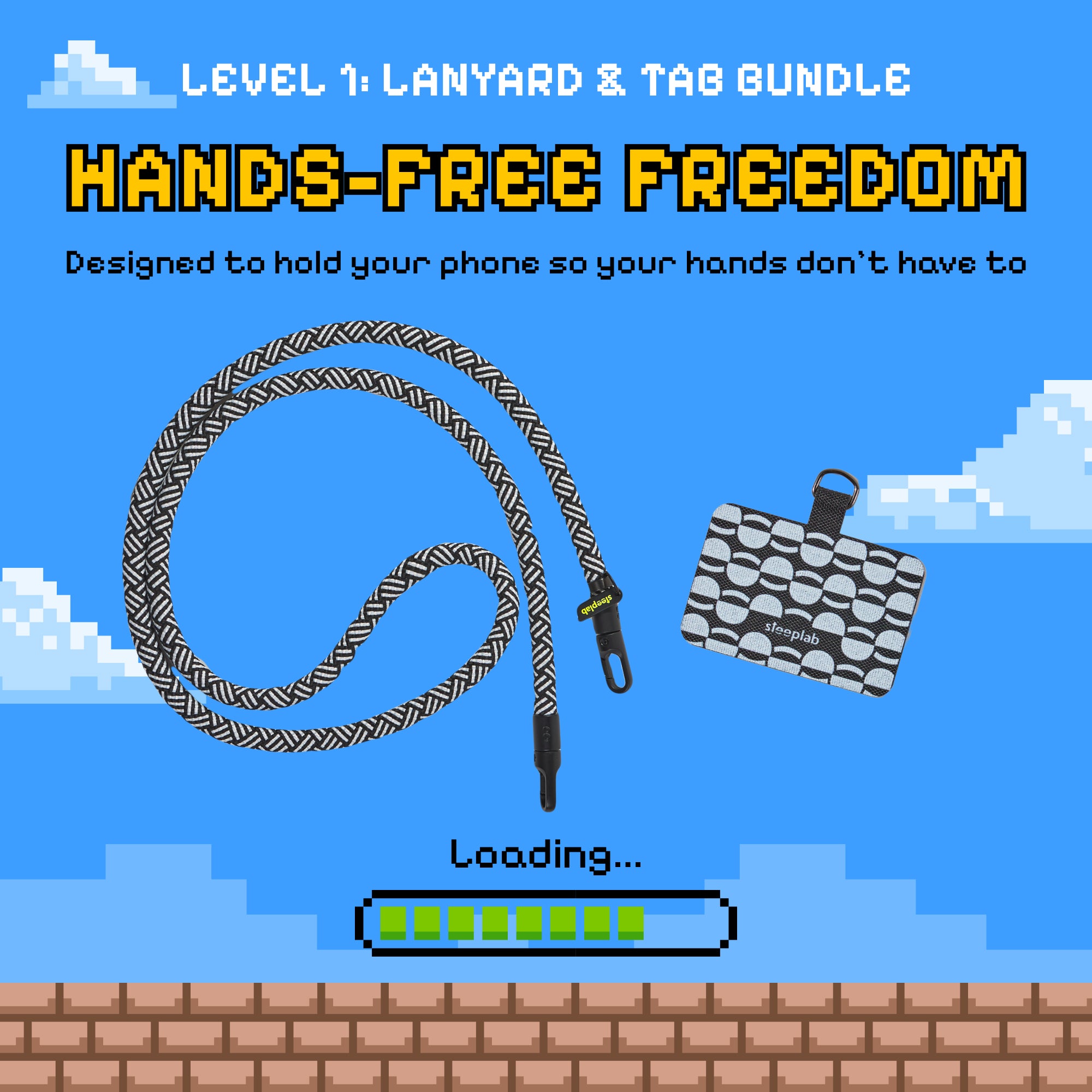 Freehand GoKit - Crossbody Lanyard + Phone Tab Bundle