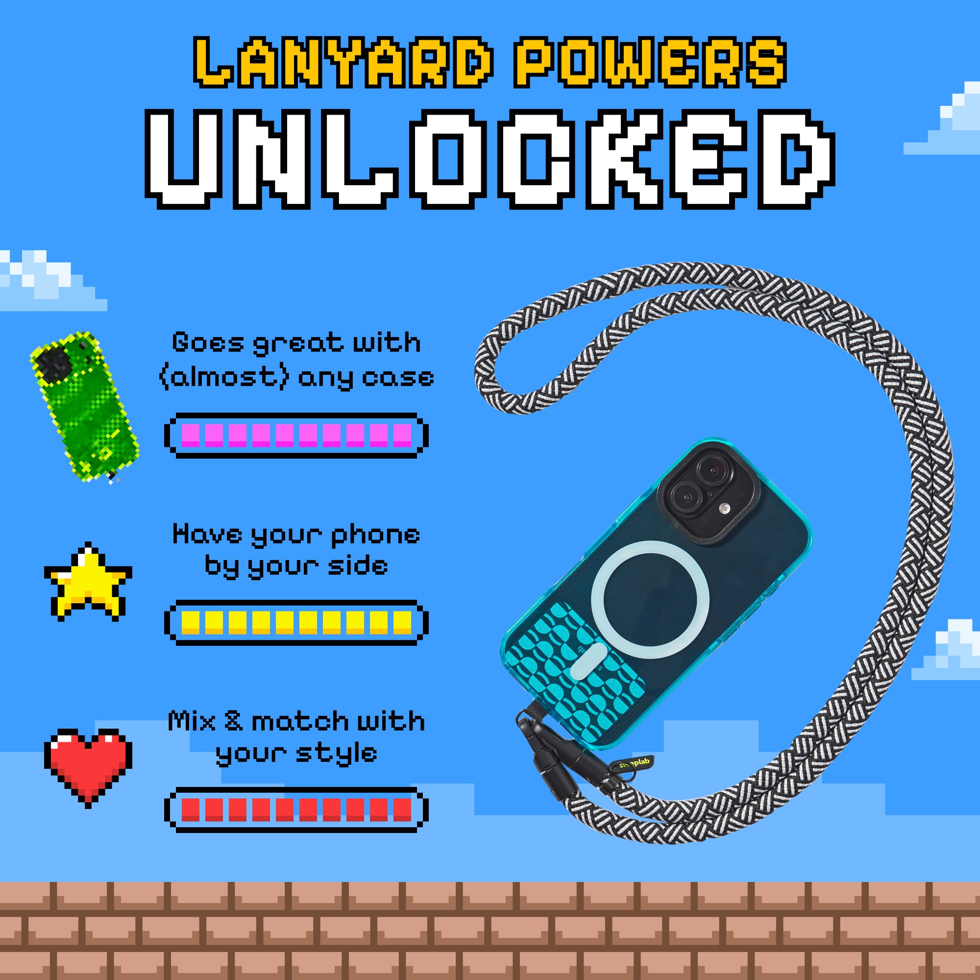 Freehand GoKit - Crossbody Lanyard + Phone Tab Bundle