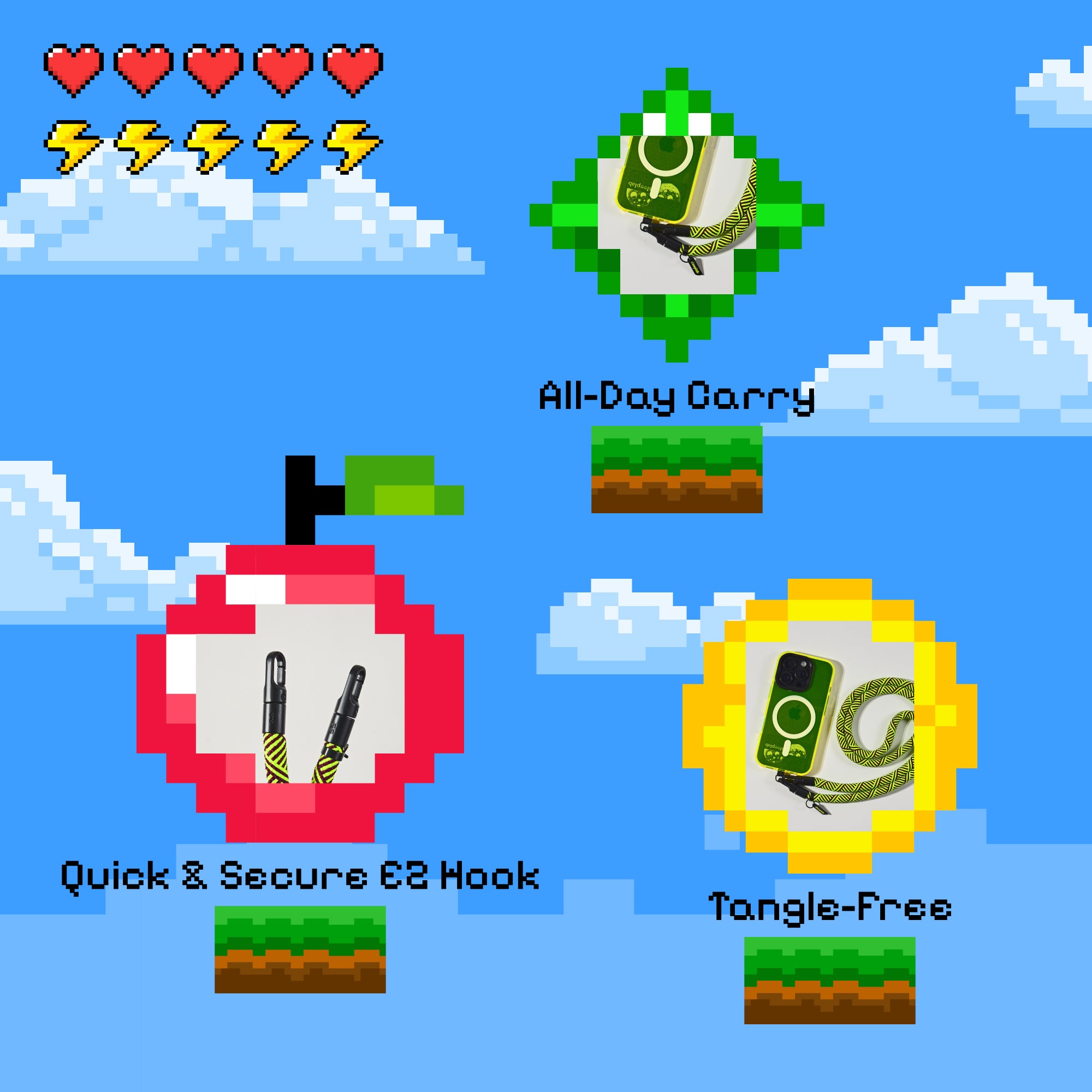 Freehand GoKit - Crossbody Lanyard + Phone Tab Bundle