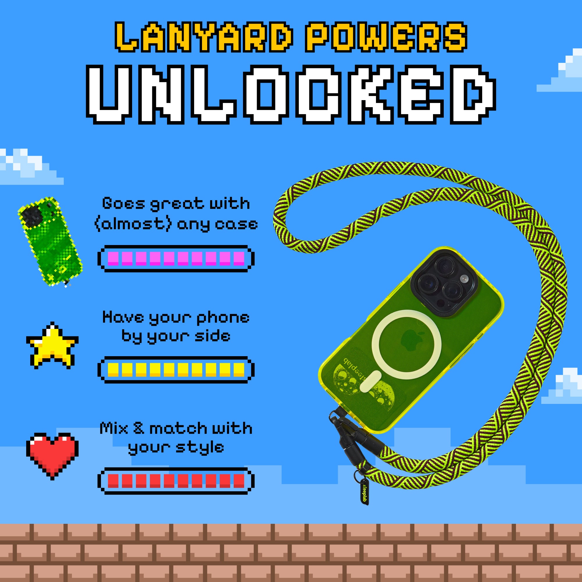 Freehand GoKit - Crossbody Lanyard + Phone Tab Bundle