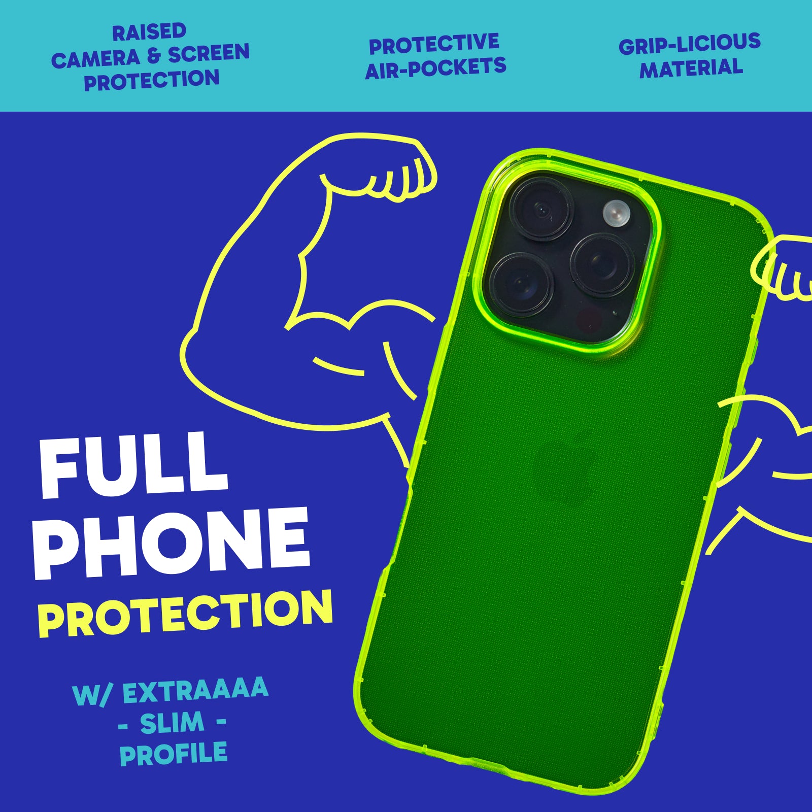 Highlighter Case for iPhone 16 Pro - Conspicuous Neon Yellow