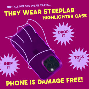 Highlighter Case for iPhone 16 Pro Max - Saturated Vivid Purple