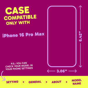 Highlighter Case for iPhone 16 Pro Max - Saturated Vivid Purple