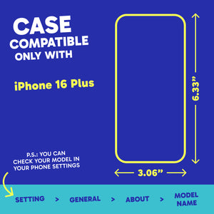 Highlighter Case for iPhone 16 Plus - Conspicuous Neon Yellow