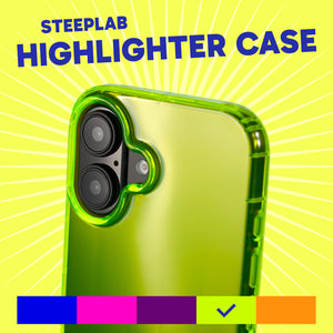 Highlighter Case for iPhone 16 Plus - Conspicuous Neon Yellow