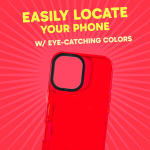 Barrier Case for iPhone 16 - Electric Red Strawberry