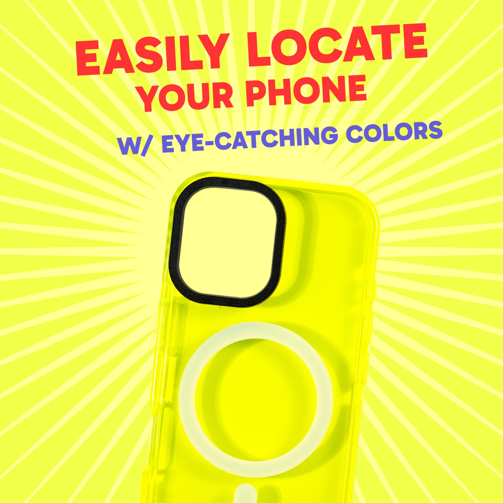Barrier Case w/ MagSafe for iPhone 16 - Hi-Energy Neon Yellow