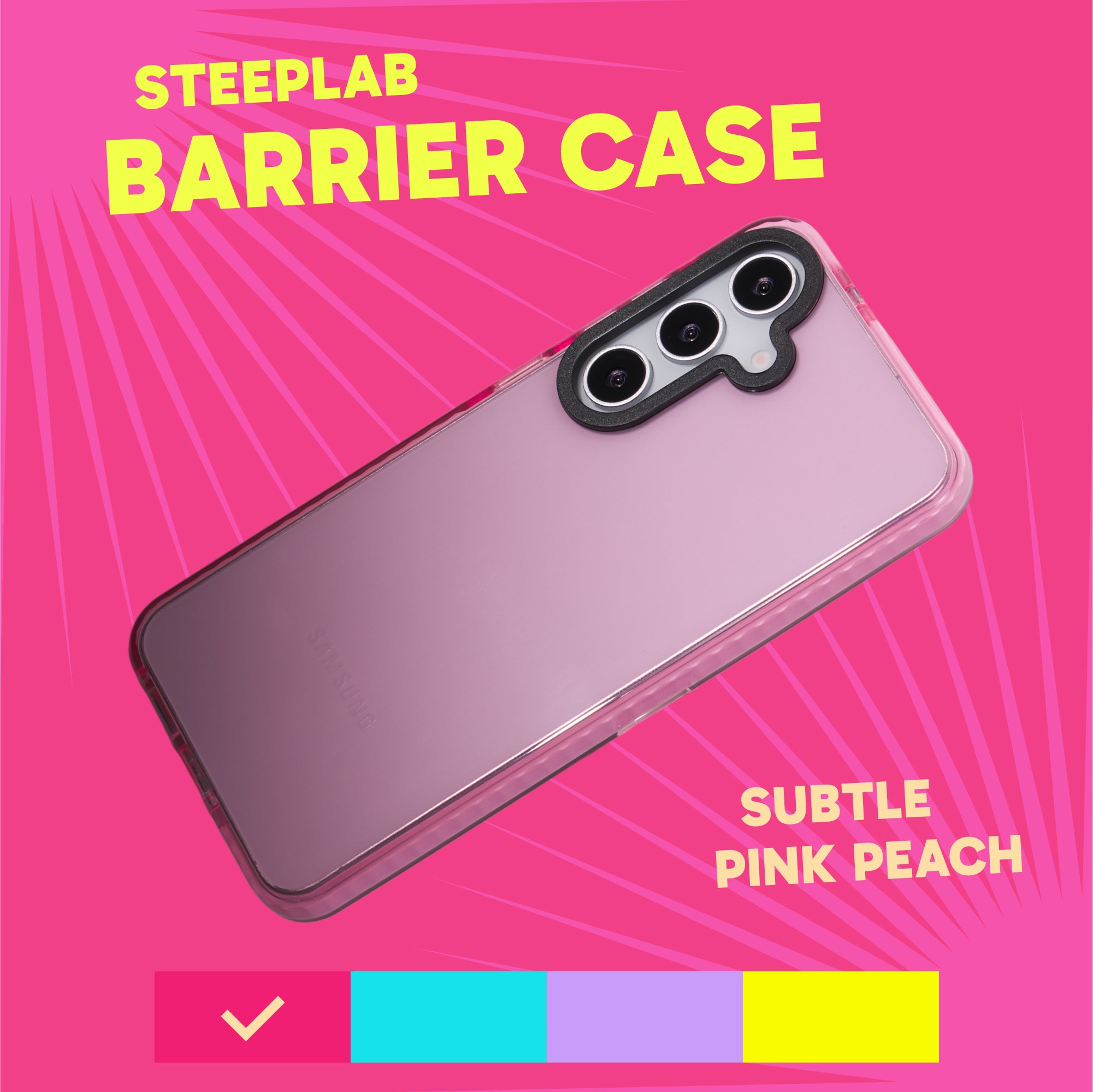 Barrier Case for Galaxy S25 - Subtle Pink Peach