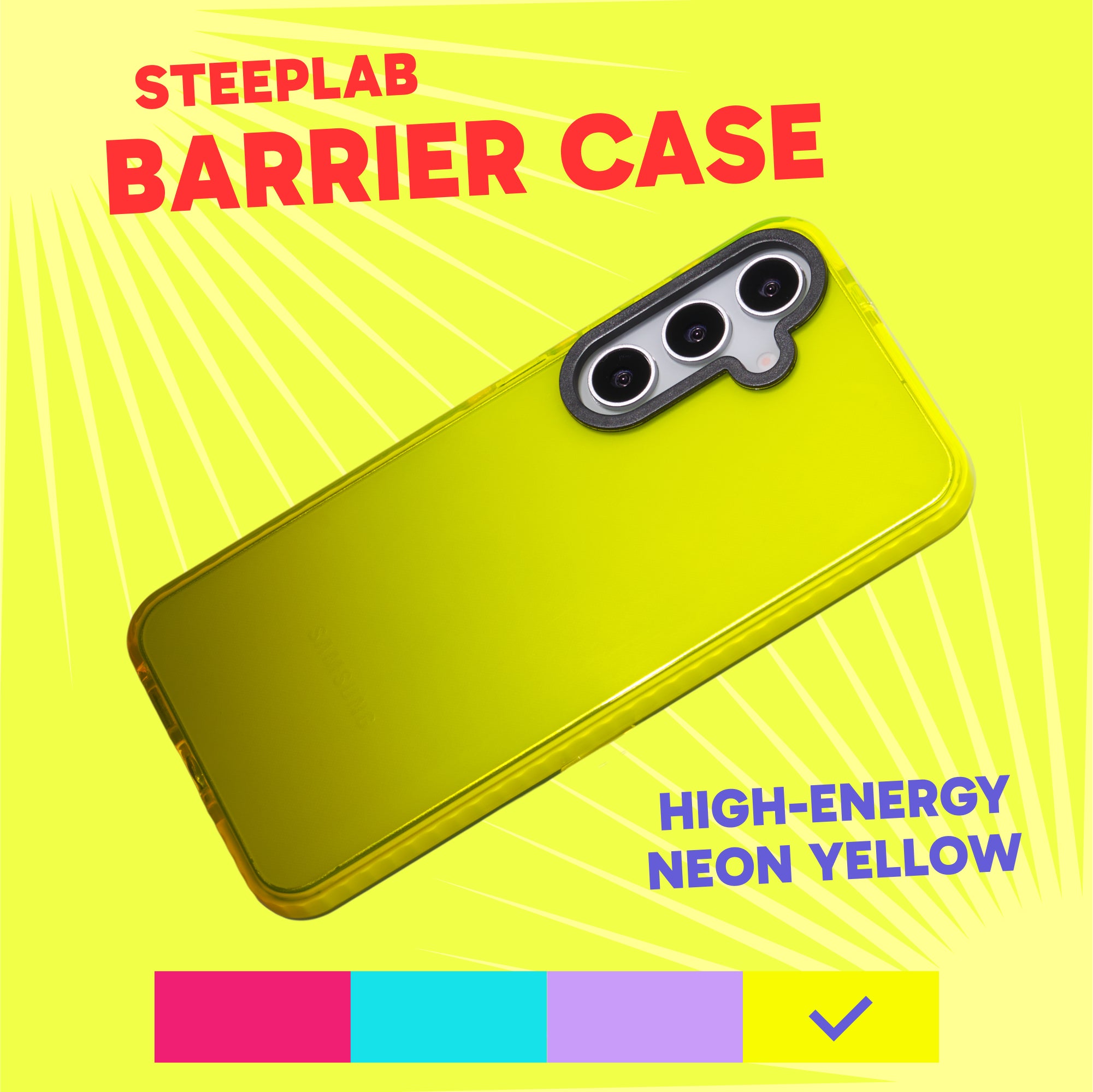 Barrier Case for Galaxy S25 Plus - Hi-Energy Neon Yellow